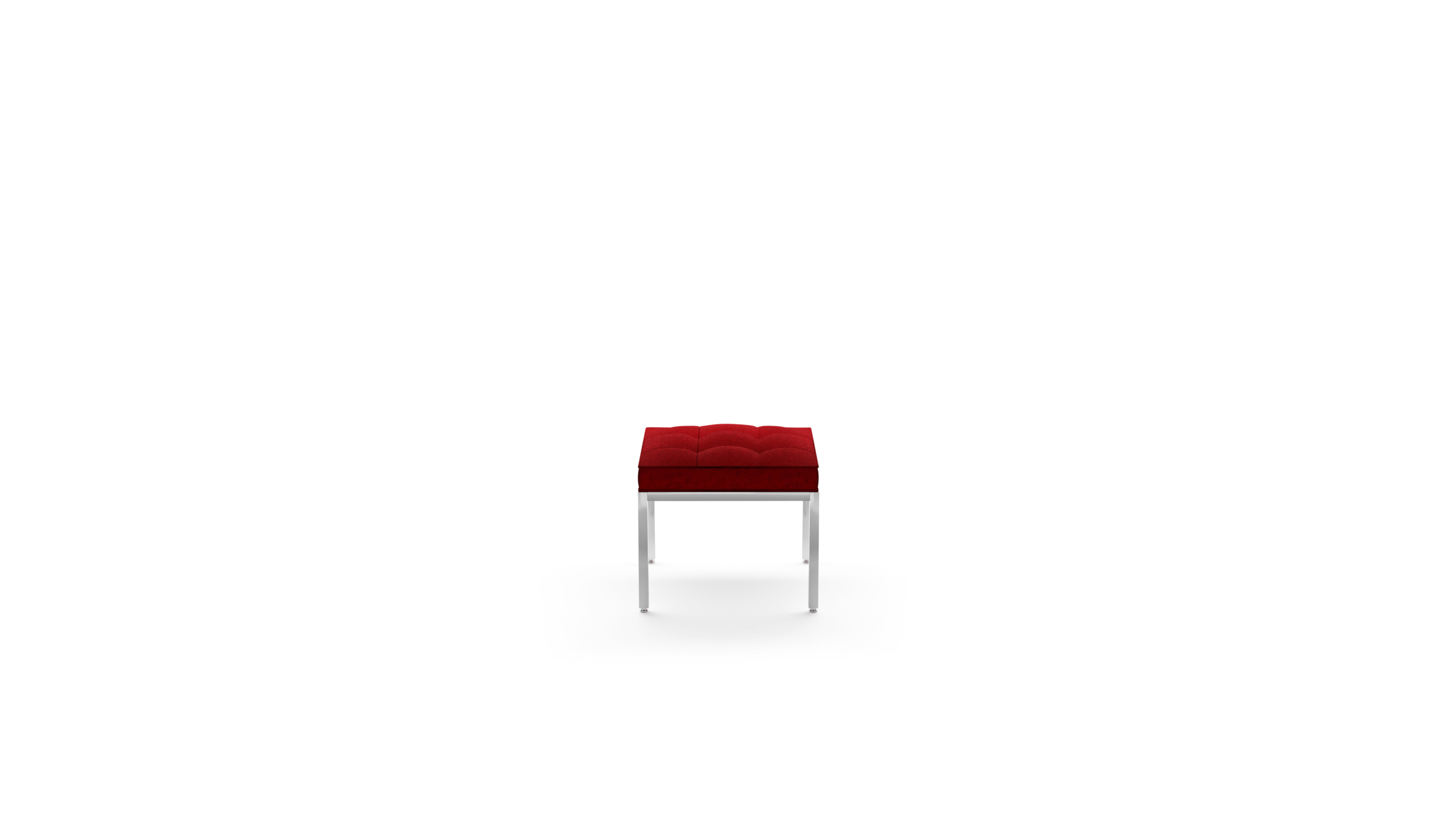 Relaxed Stool: 1-Seat Stool 2530yrc1 Reproduction by Archetype Forms - Florence Knoll - Front-Angle View