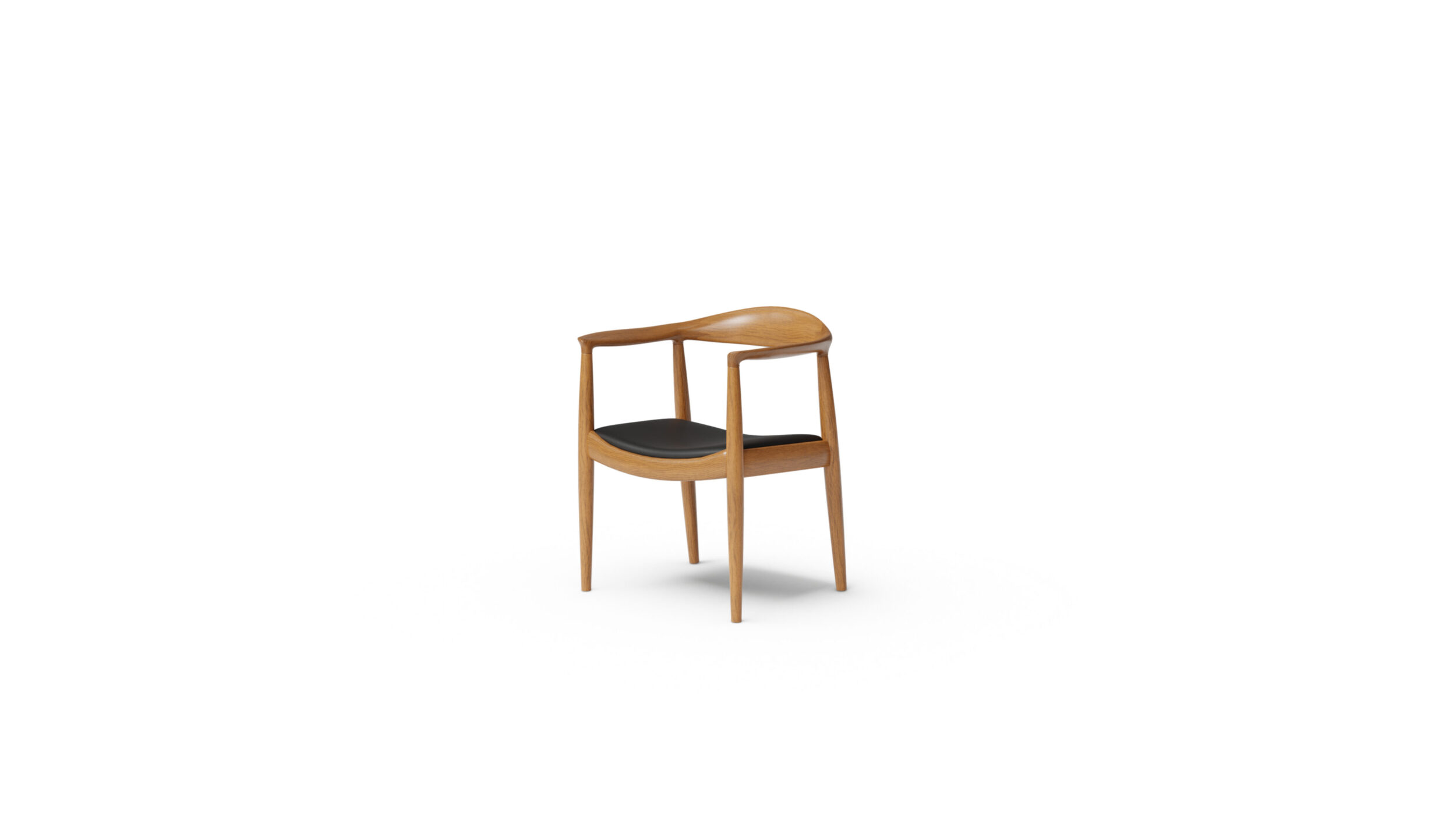 The Round Chair The Round Chair PP503 The Chair Reproduction by Archetype Forms - Hans Wegner - Front-Angle View