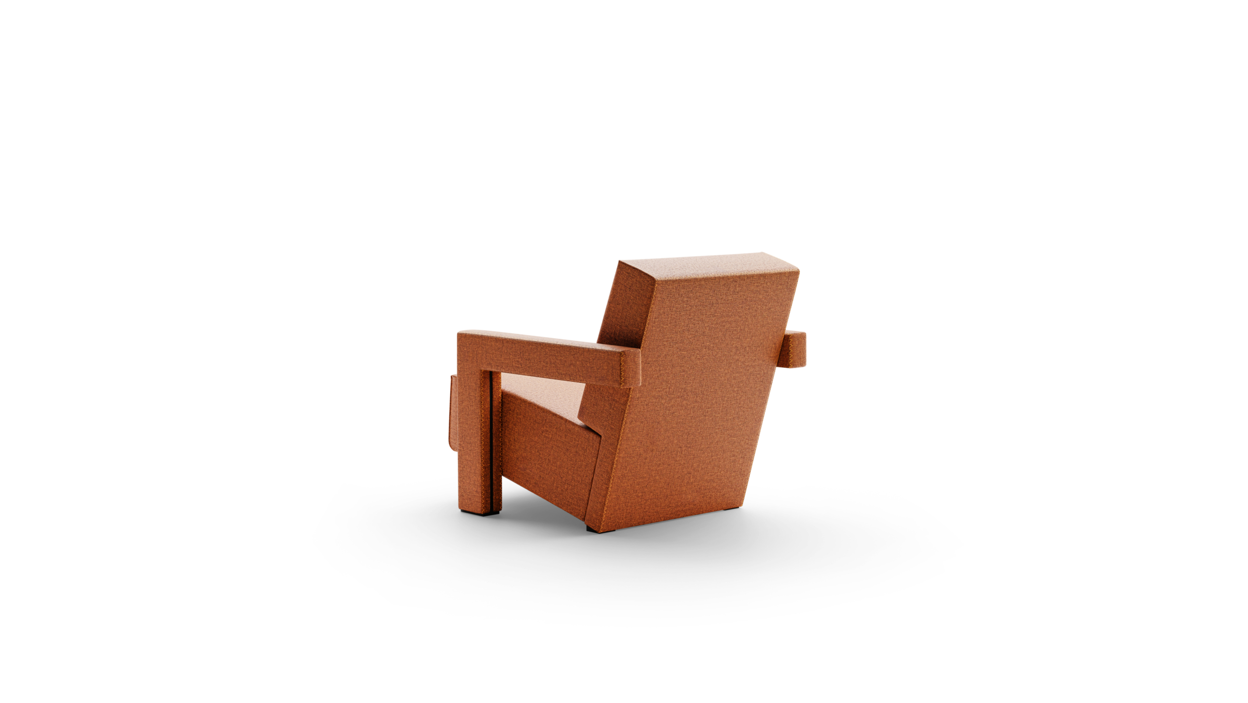 Utrecht XL Armchair 637-XL Reproduction by Archetype Forms - Gerrit Thomas Rietveld - Back-Angle View