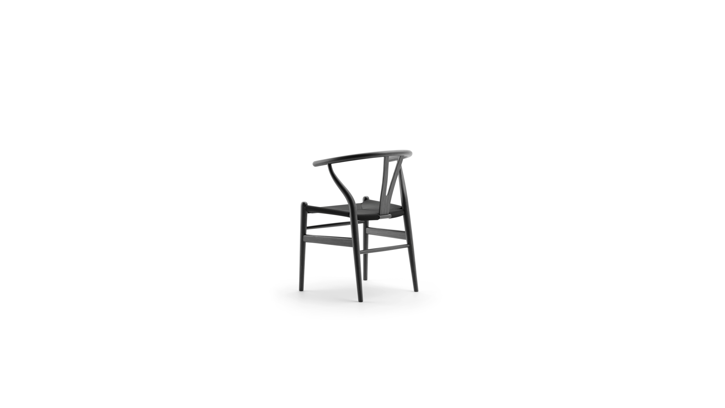 CH24 Wishbone Chair Reproduction by Archetype Forms - Hans Wegner - Back-Angle View