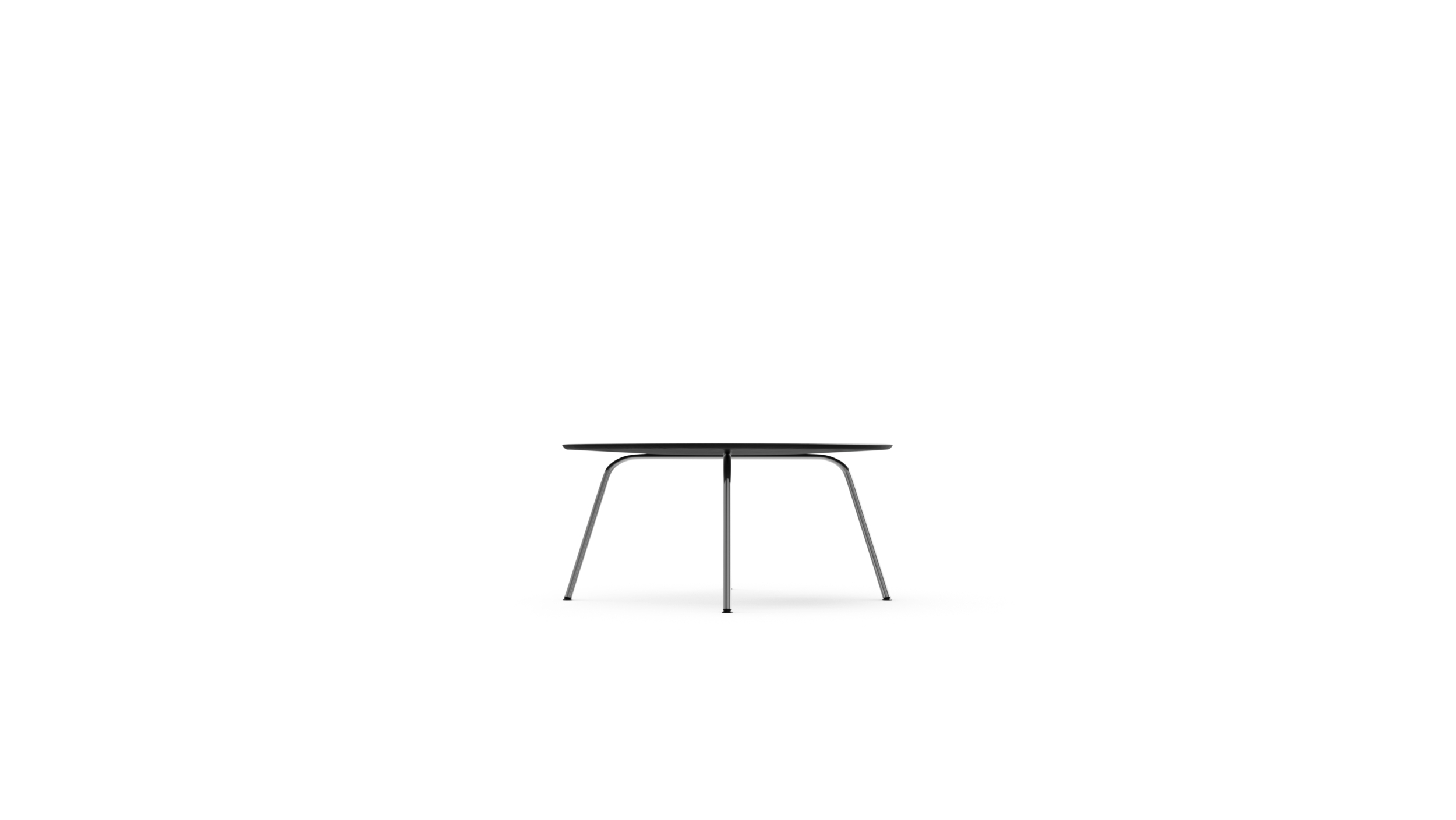 Eames CTM Coffee Table Molded Plywood With Metal Legs CTM Reproduction by Archetype Forms - Charles & Ray Eames - Front View