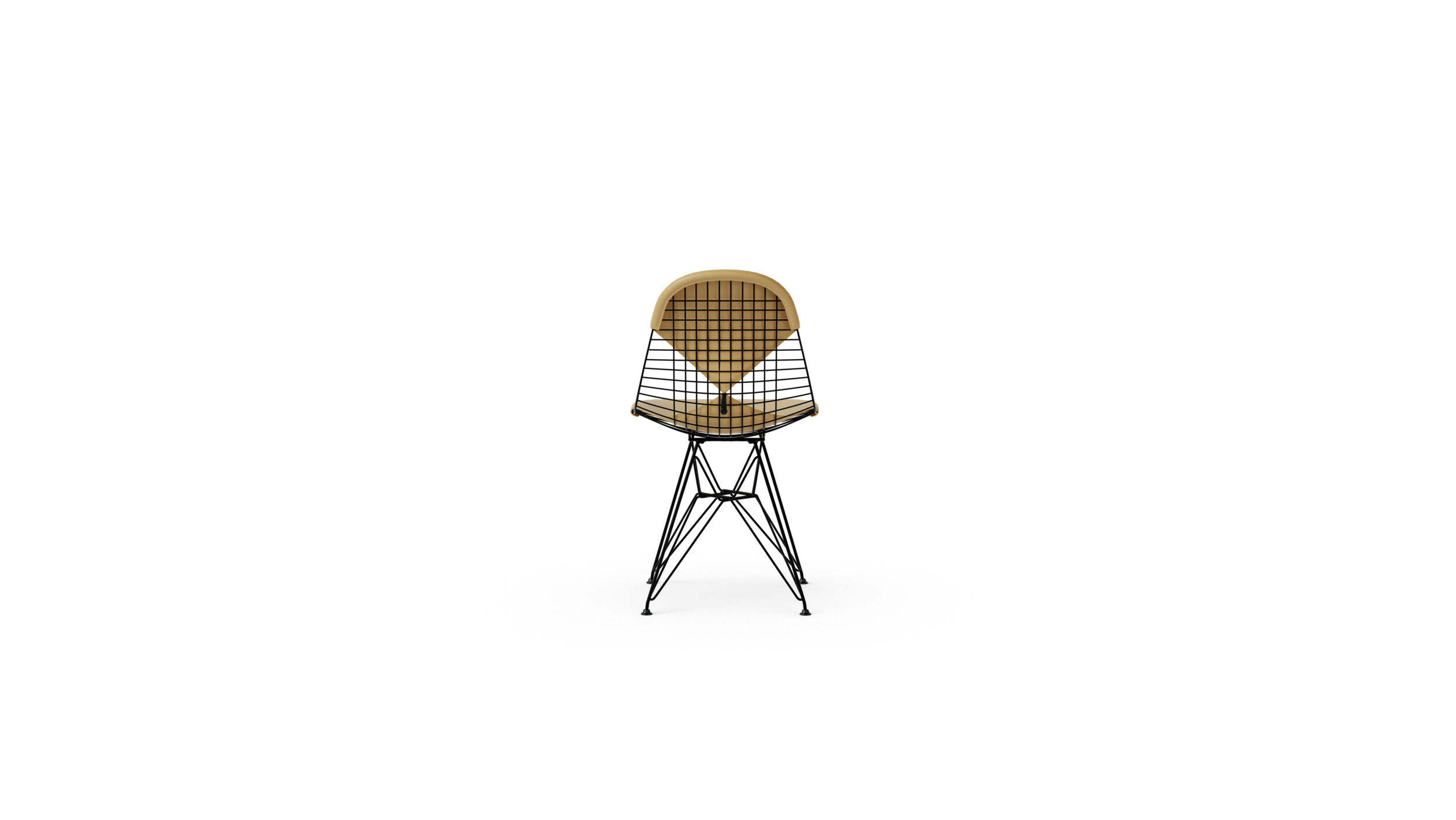 WIre Base DKR-2 Eiffel Wire Side Chair Bikini Chair Reproduction by Archetype Forms - Charles & Ray Eames - Back View