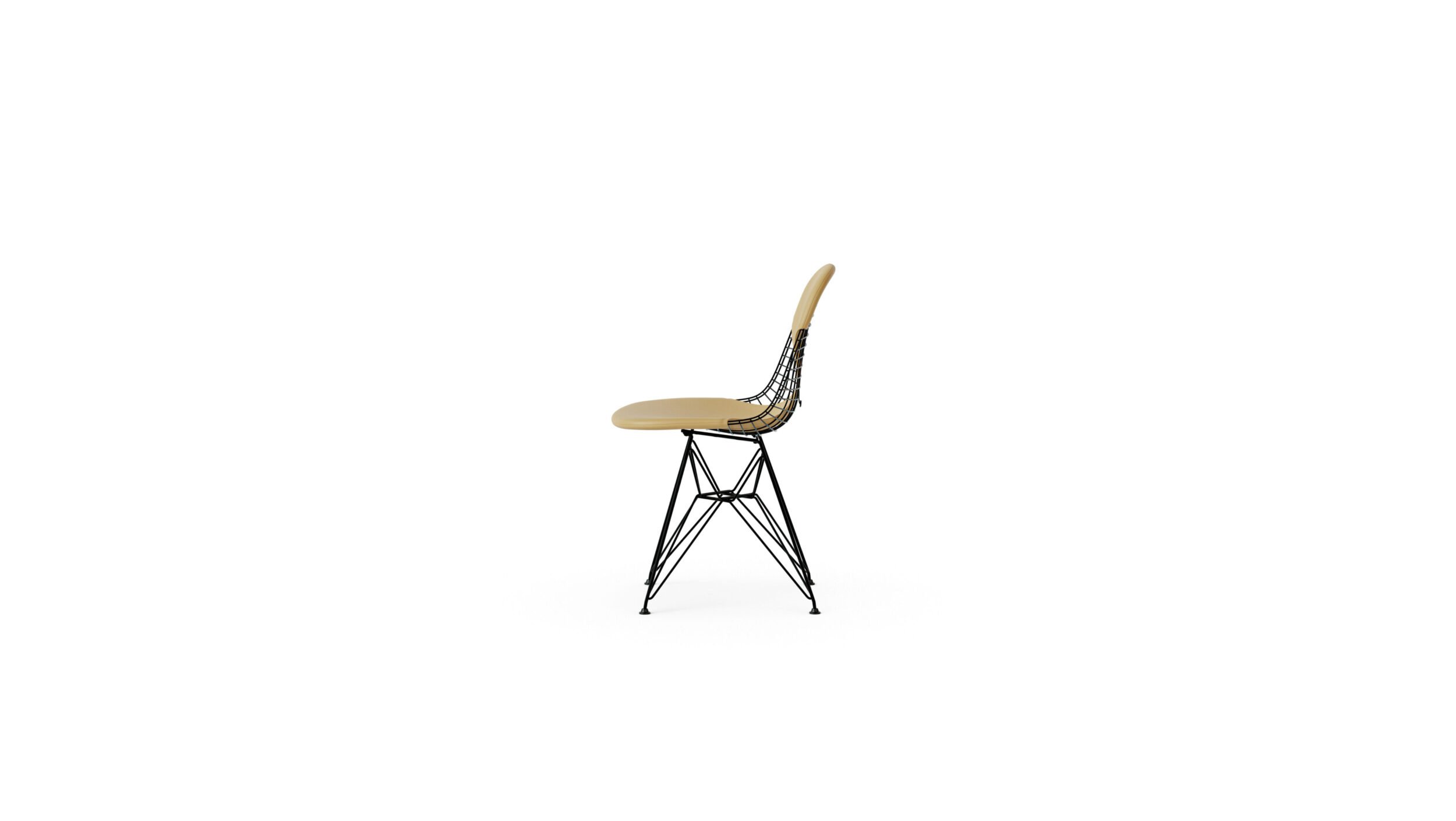 WIre Base DKR-2 Eiffel Wire Side Chair Bikini Chair Reproduction by Archetype Forms - Charles & Ray Eames - Side-View