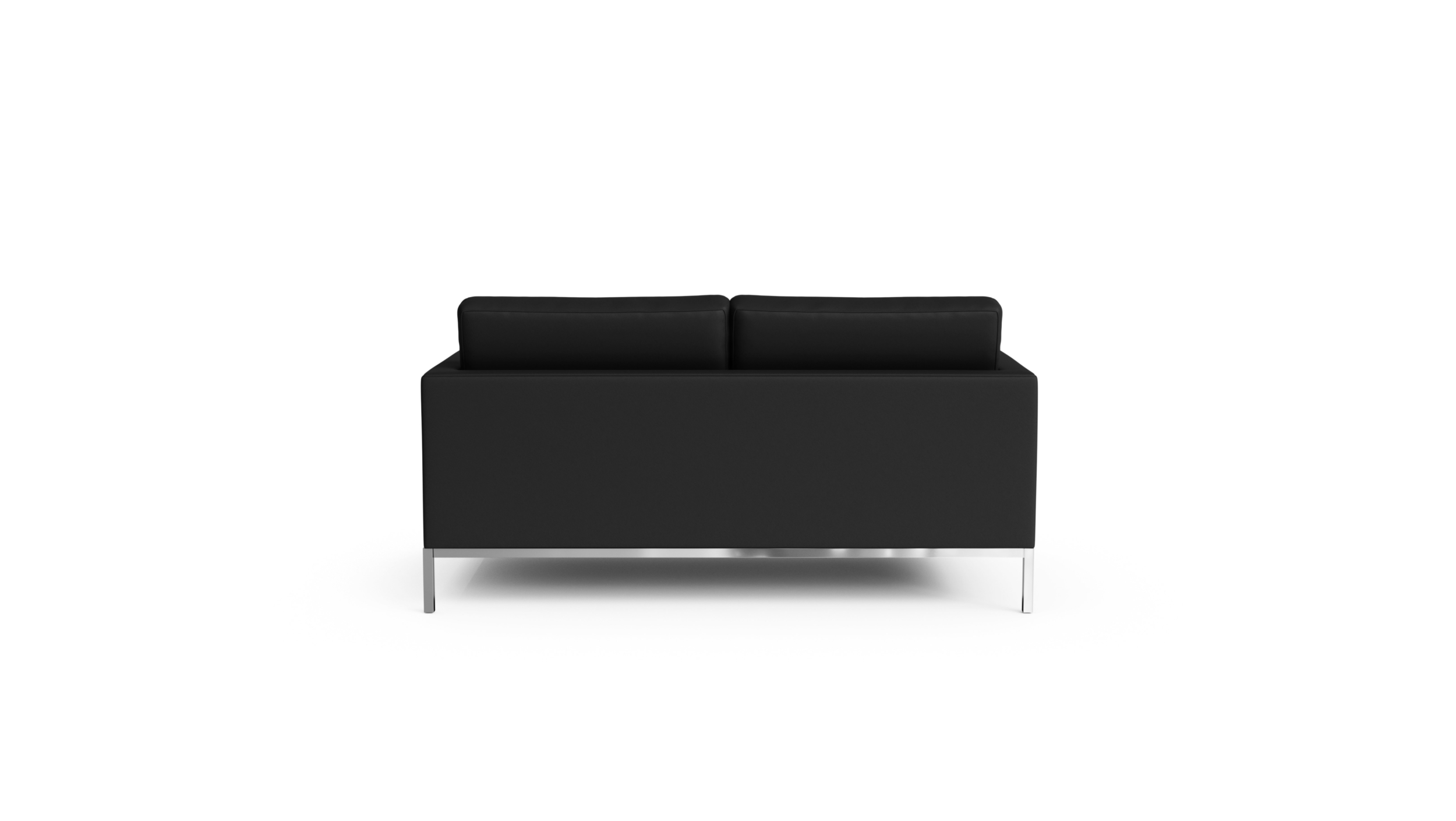 1206S2 Two Seat Sofa Settee Loveseat Reproduction by Archetype Forms - Florence Knoll - Back View