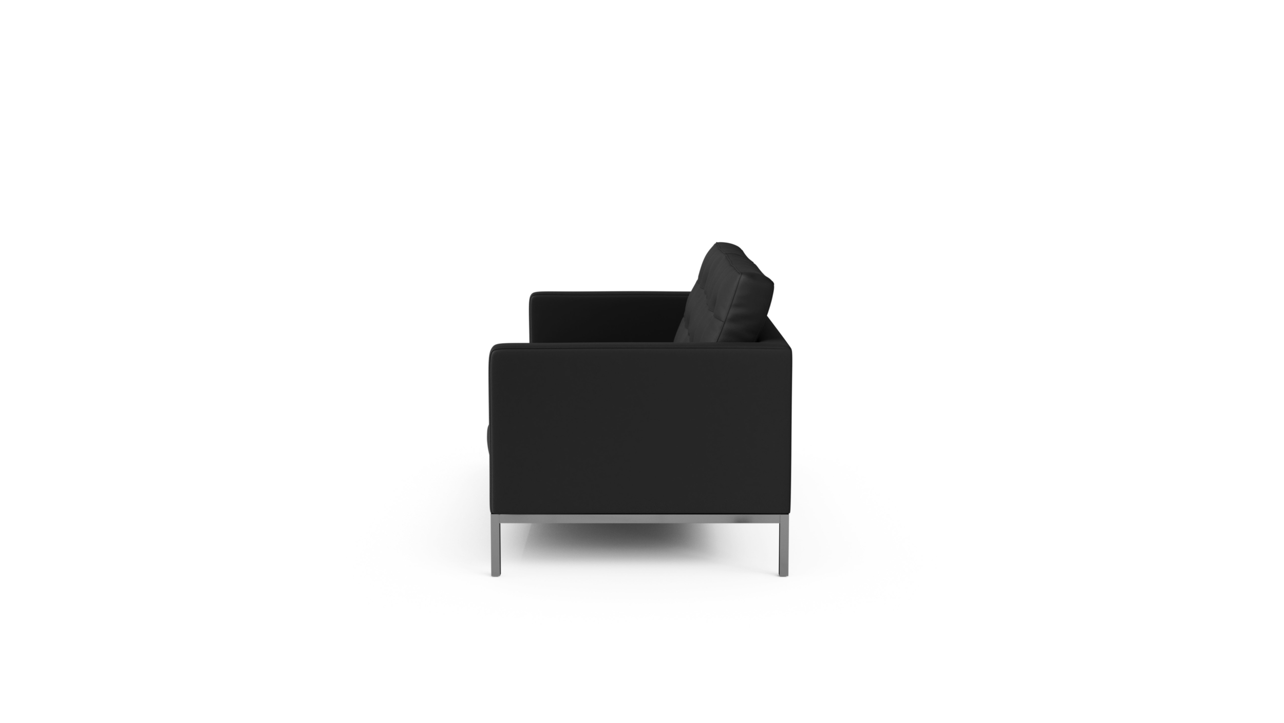 1206S2 Two Seat Sofa Settee Loveseat Reproduction by Archetype Forms - Florence Knoll - Side-View