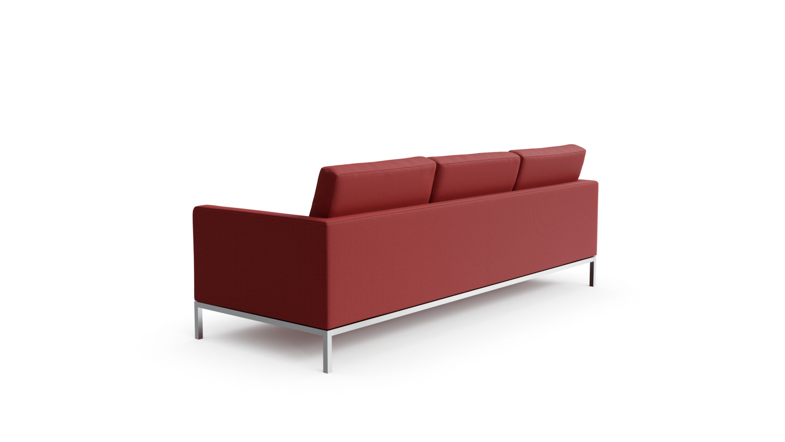 1206S3 Relaxed Three Seat Sofa Reproduction by Archetype Forms - Florence Knoll - Back-Angle View