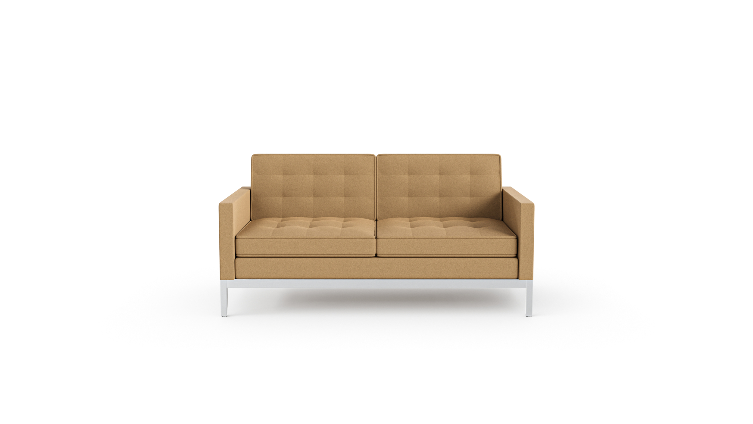 1205S2 Settee Loveseat Reproduction by Archetype Forms - Florence Knoll - Front View