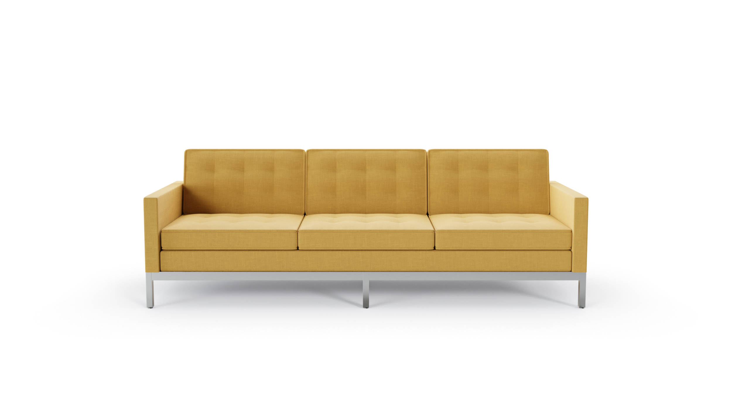 1205S3 Three Seat Sofa Reproduction by Archetype Forms - Florence Knoll - Front View