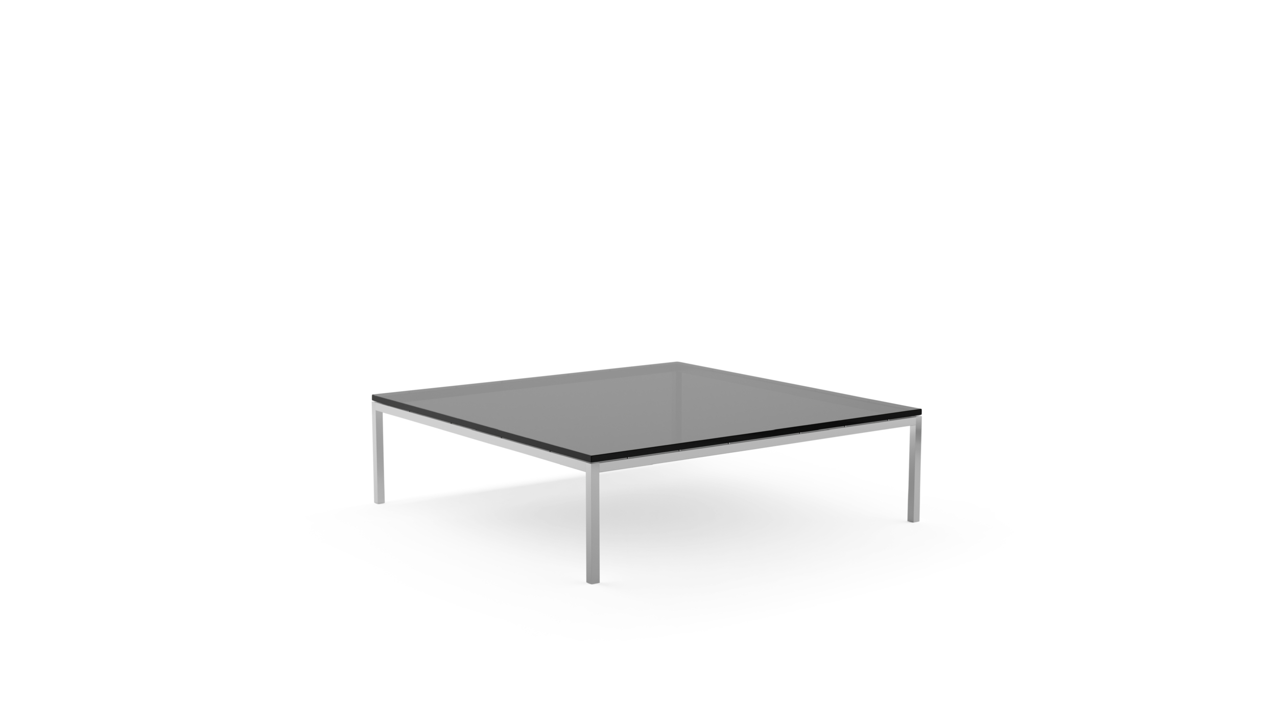 2512L Square Low Coffee Table 47x47 Reproduction by Archetype Forms - Florence Knoll - Back-Angle View