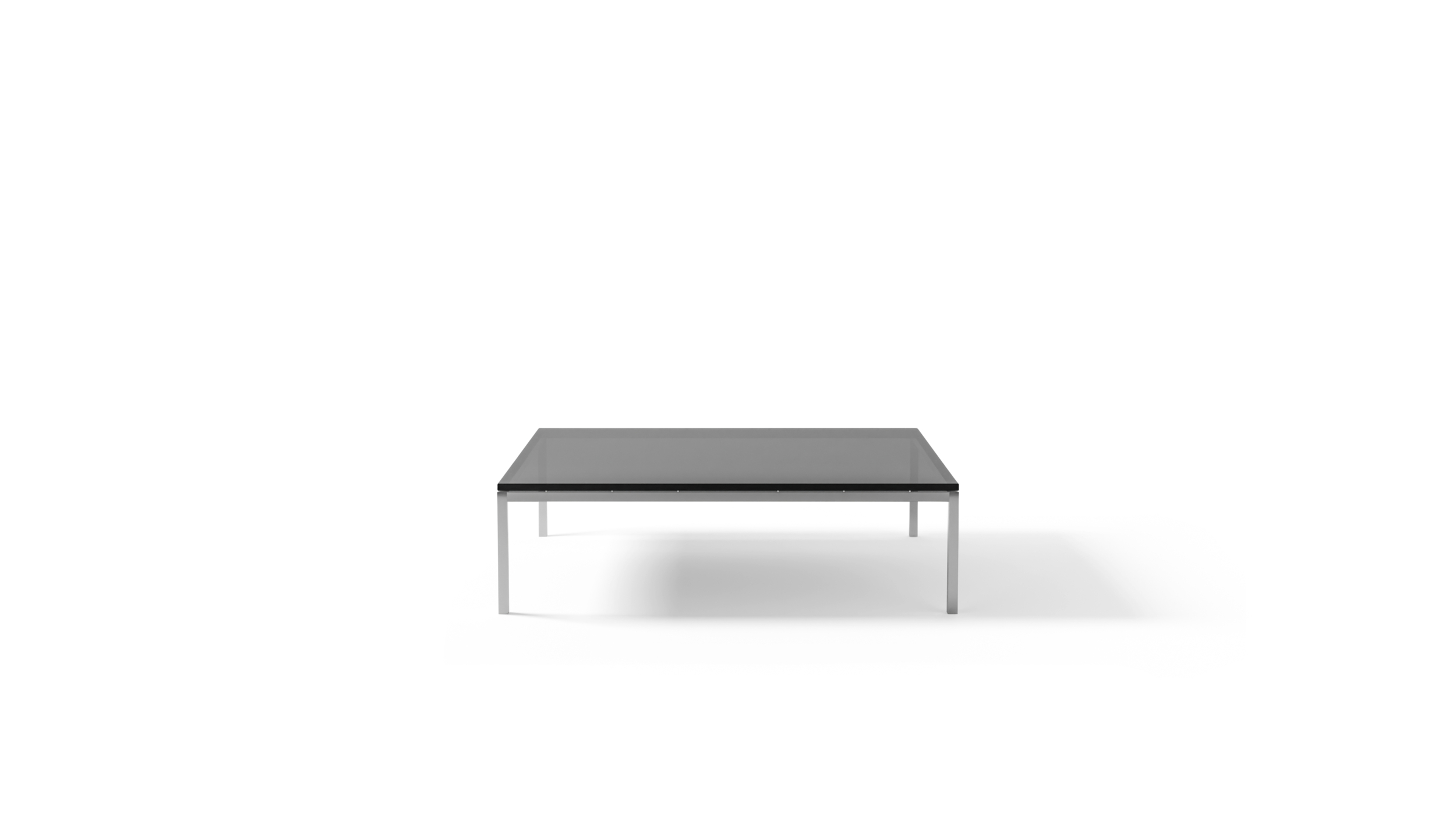 2512L Square Low Coffee Table 47x47 Reproduction by Archetype Forms - Florence Knoll - Front View