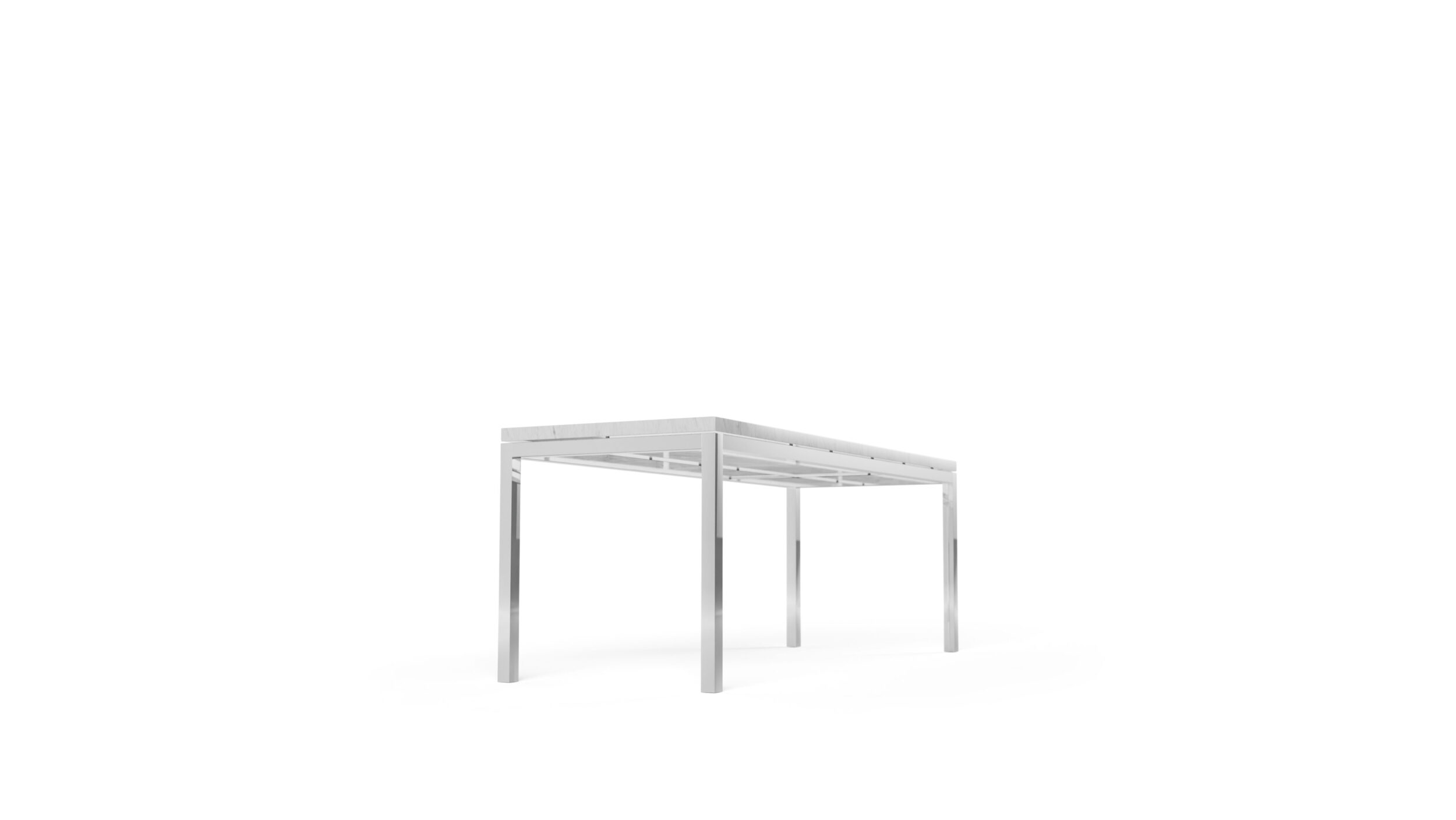 2511T Rectangular Coffee Table 45x22 Reproduction by Archetype Forms - Florence Knoll - Front Angle-2 View