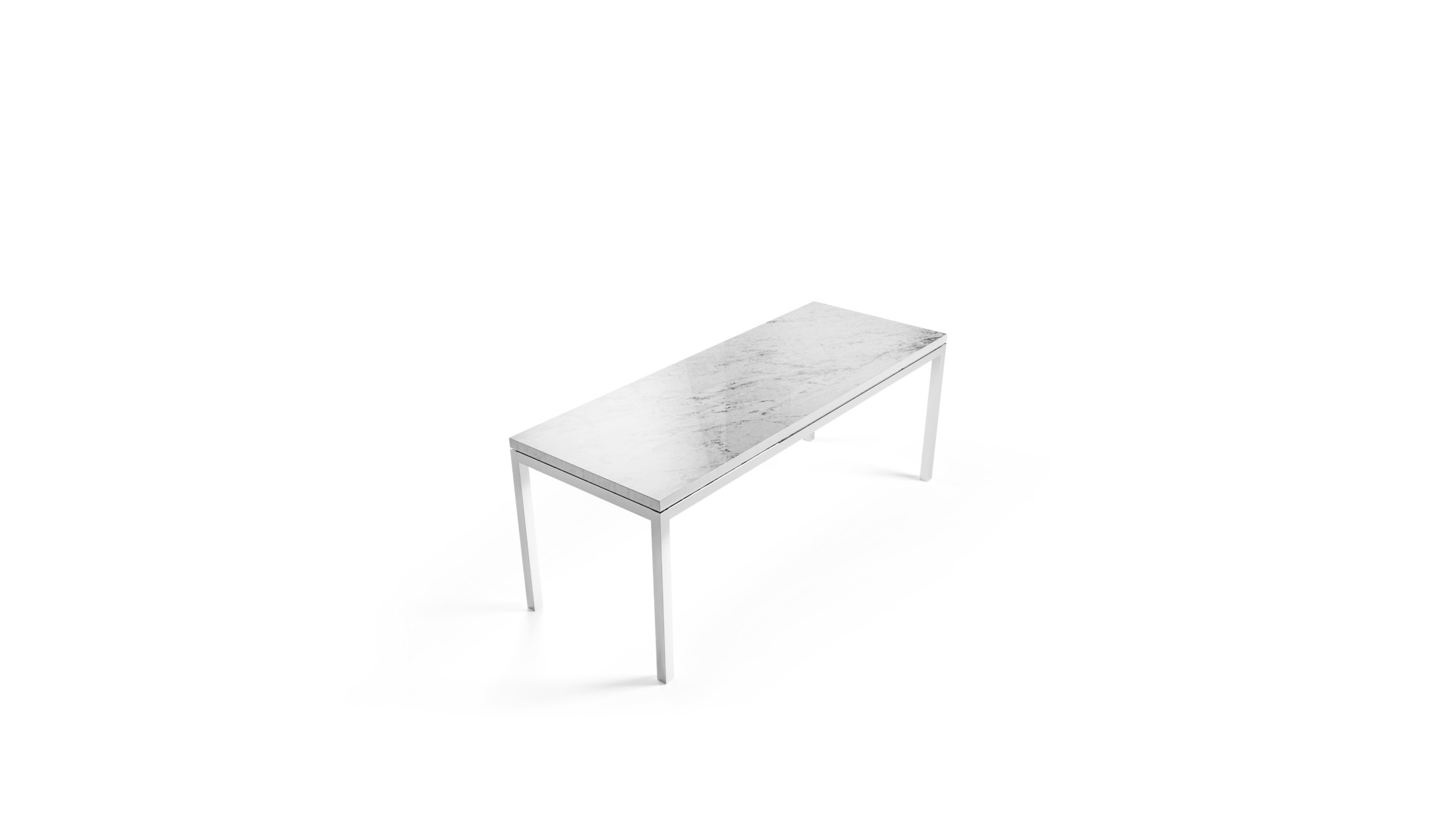 2511T Rectangular Coffee Table 45x22 Reproduction by Archetype Forms - Florence Knoll - Top-Angle View