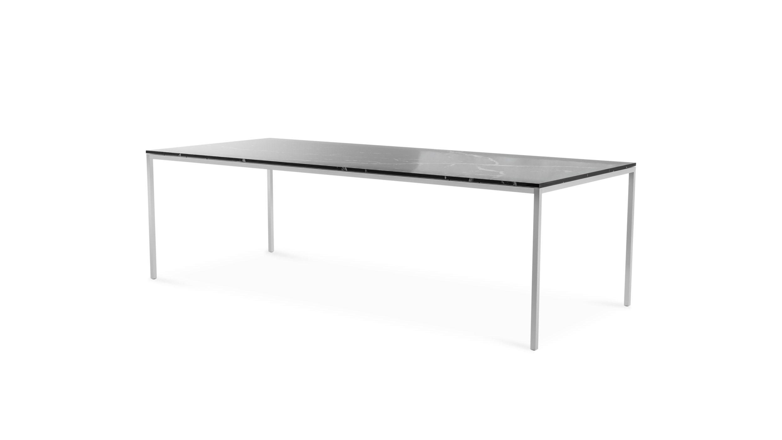 2524T Rectangular Table Dining Table 94x39 Reproduction by Archetype Forms - Florence Knoll - Back-Angle View