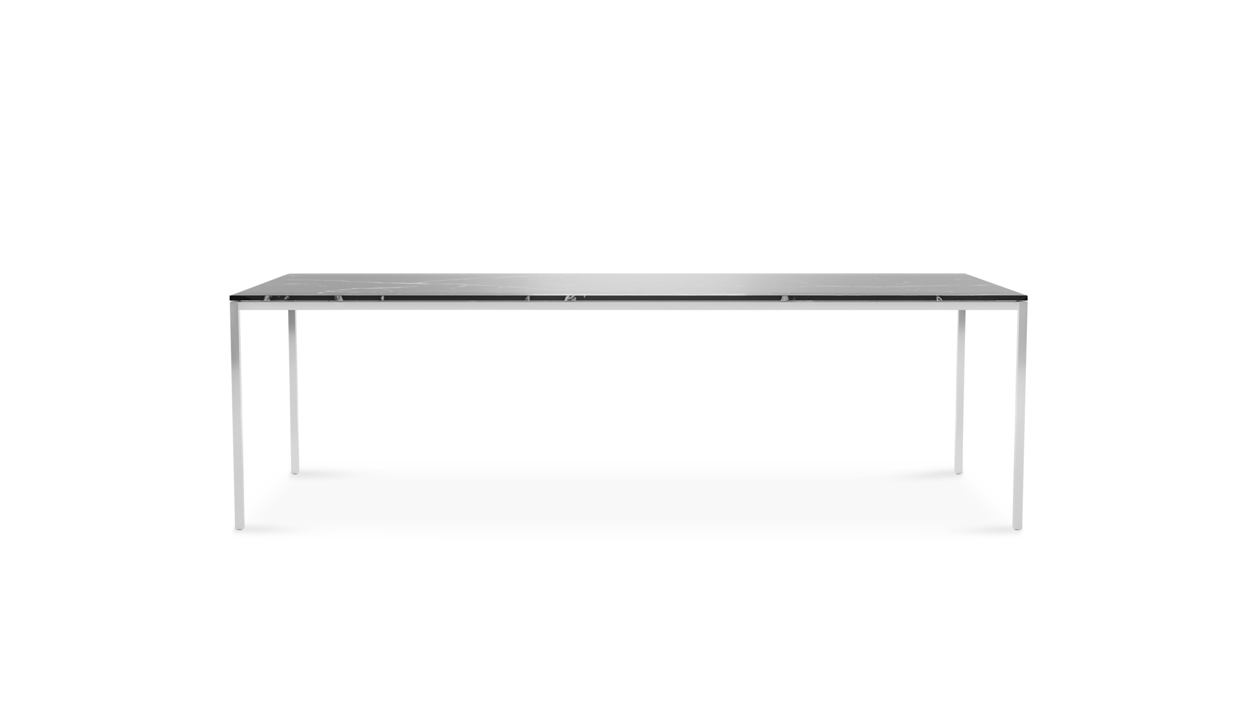 2524T Rectangular Table Dining Table 94x39 Reproduction by Archetype Forms - Florence Knoll - Front View