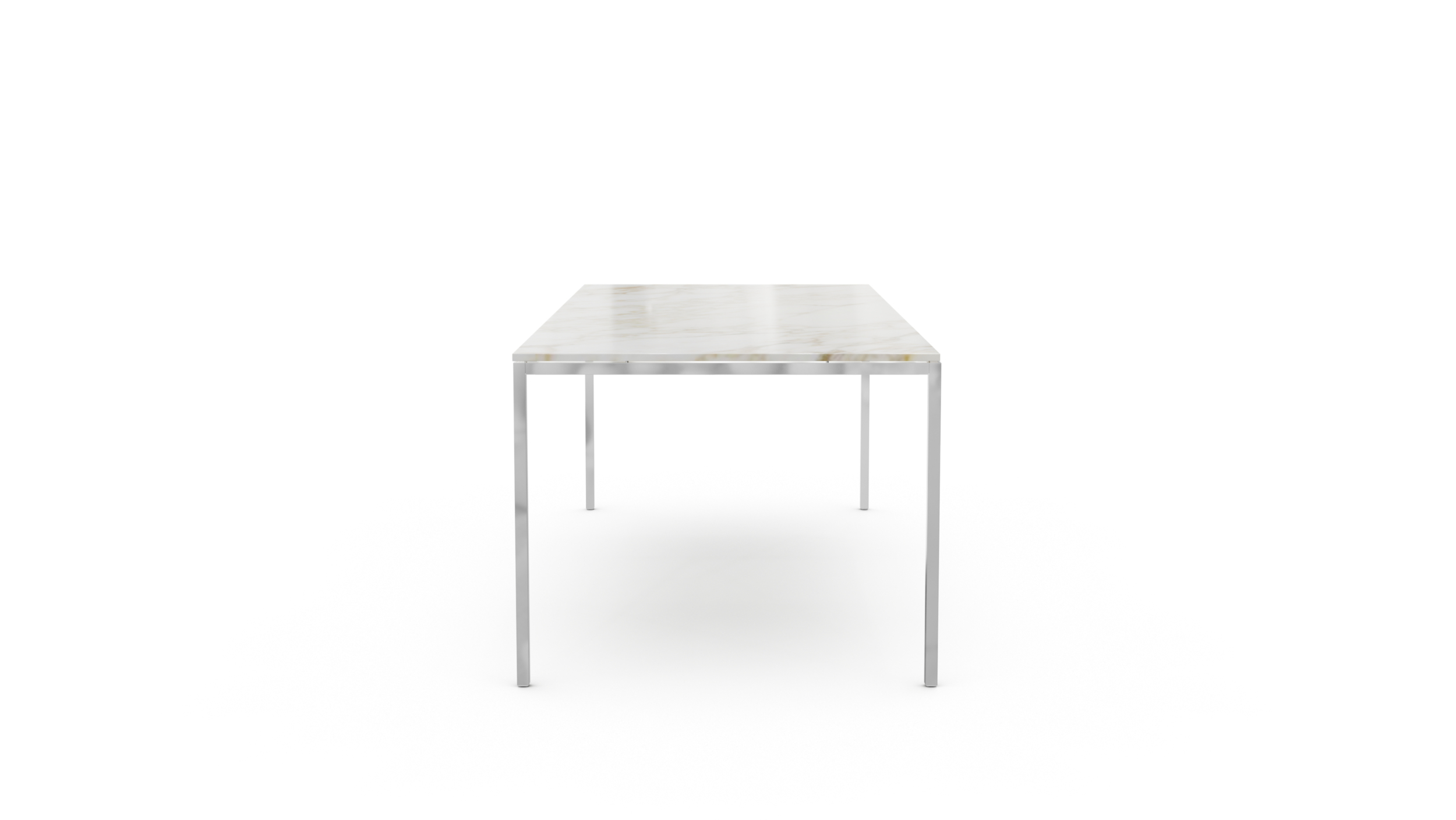 2523T Rectangular Table Dining Table 78x35 Reproduction by Archetype Forms - Florence Knoll - Side-View