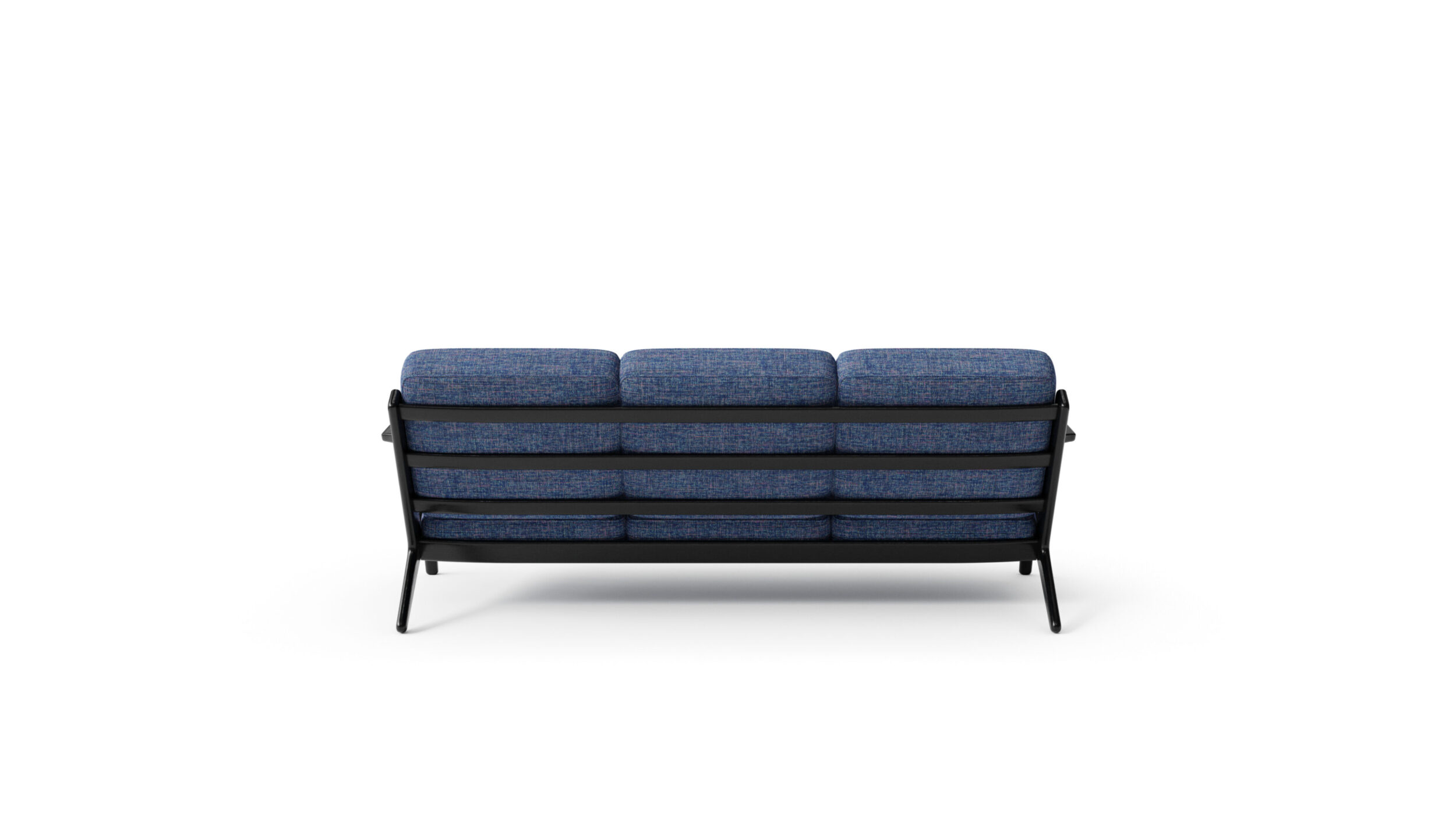 GE 290-3 Plank Three Seat Sofa Reproduction by Archetype Forms - Hans Wegner - Back View