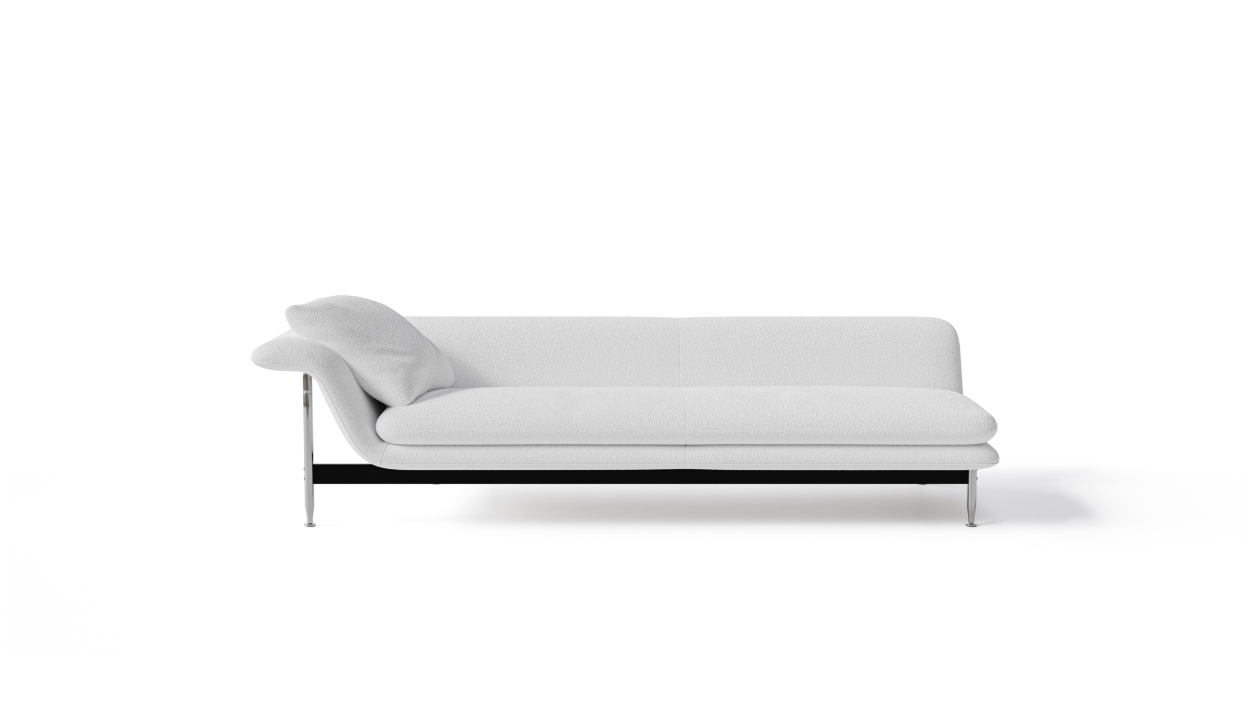 Esosoft 580 B1 01 LH Chaise Lounge Reproduction by Archetype Forms - Antonio Citterio - Front View