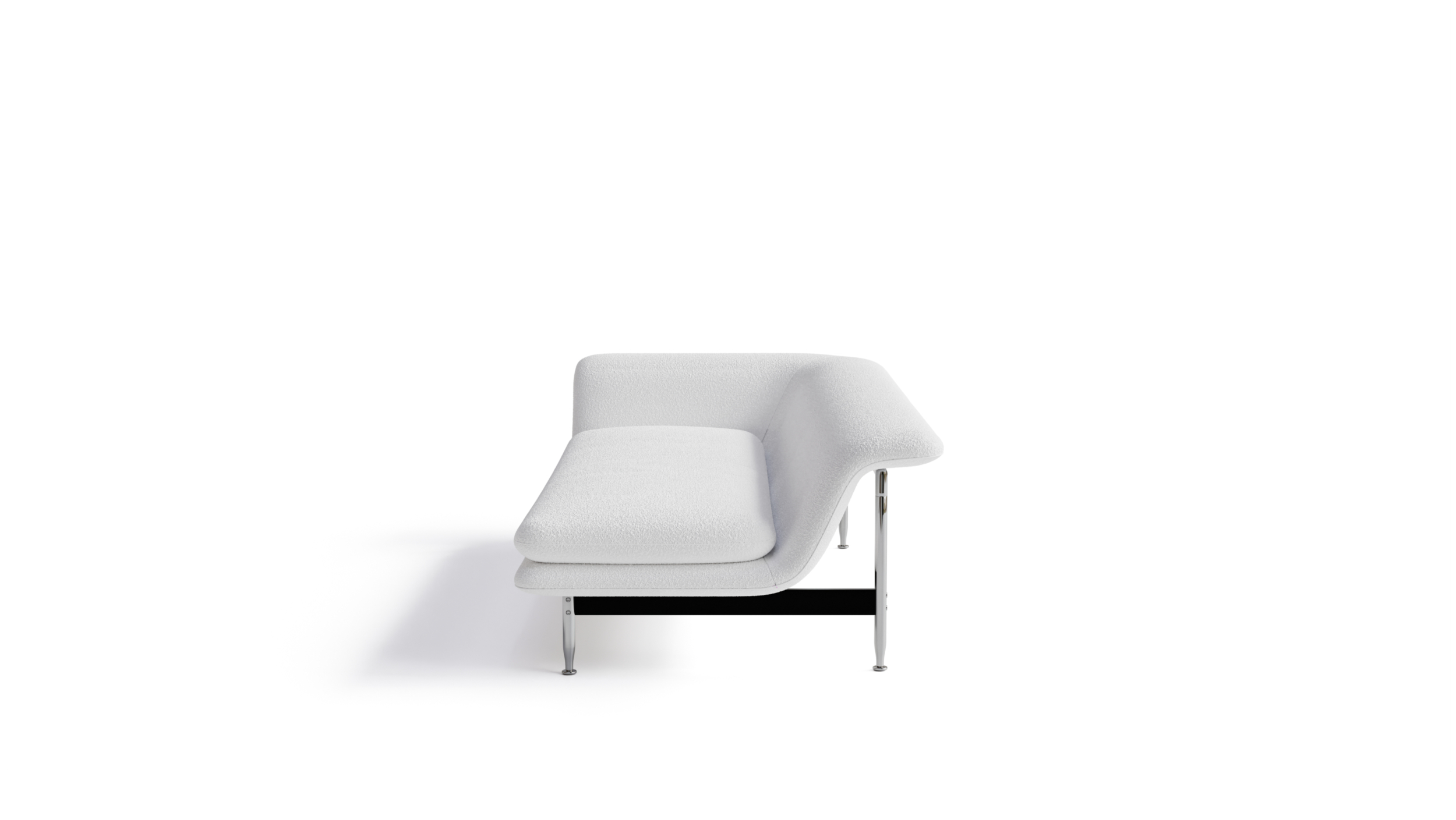 Esosoft 580 B1 01 LH Chaise Lounge Reproduction by Archetype Forms - Antonio Citterio - Side-View