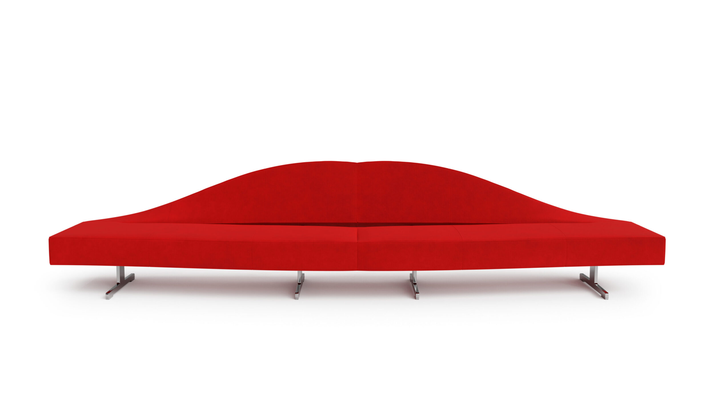 Aspen Sofa: Short Reproduction by Archetype Forms - Jean Marie Massaud - Front-2 View