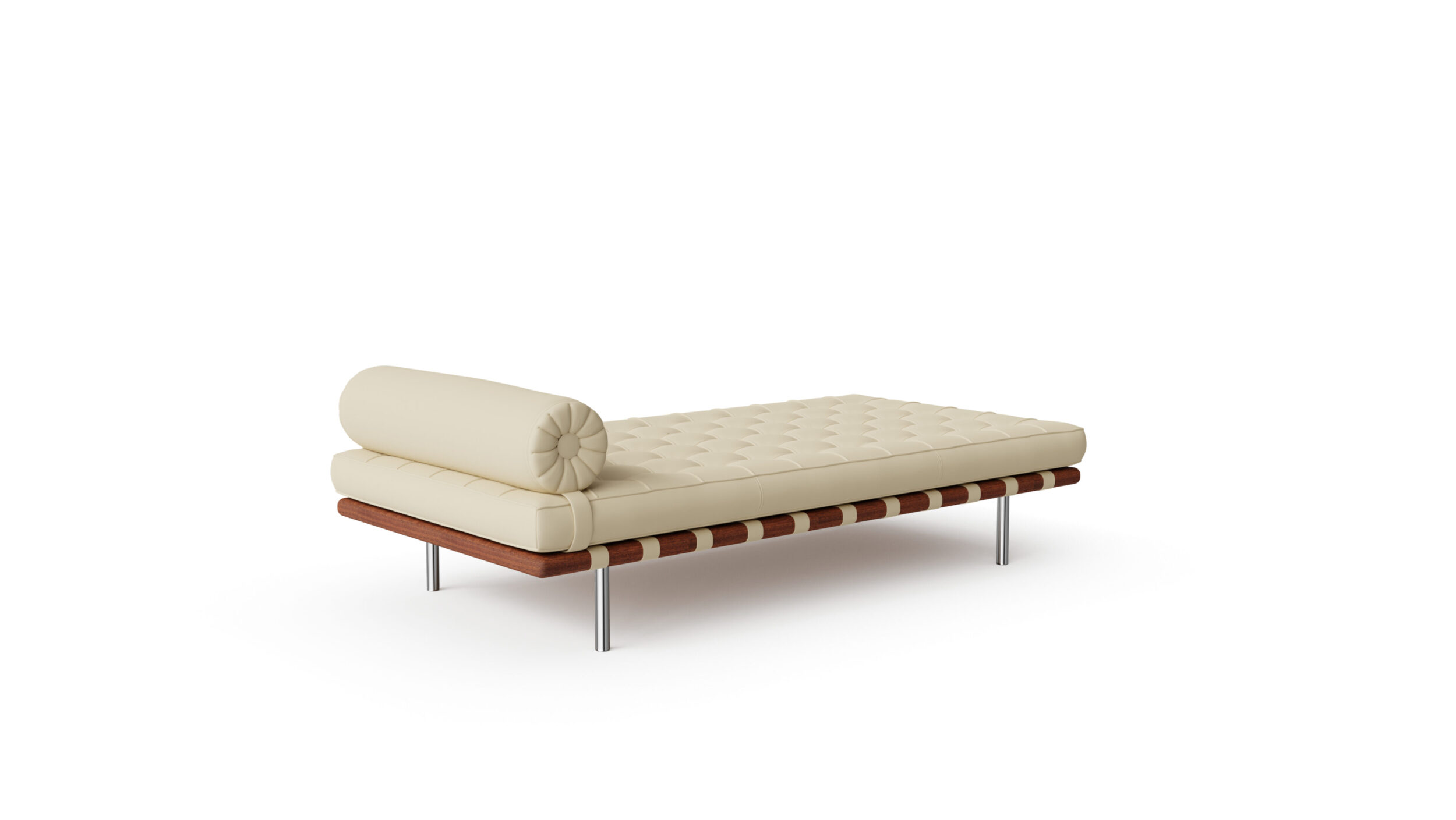 Barcelona Couch 258L Daybed Reproduction by Archetype Forms - Mies van der Rohe - Back-Angle 2 View