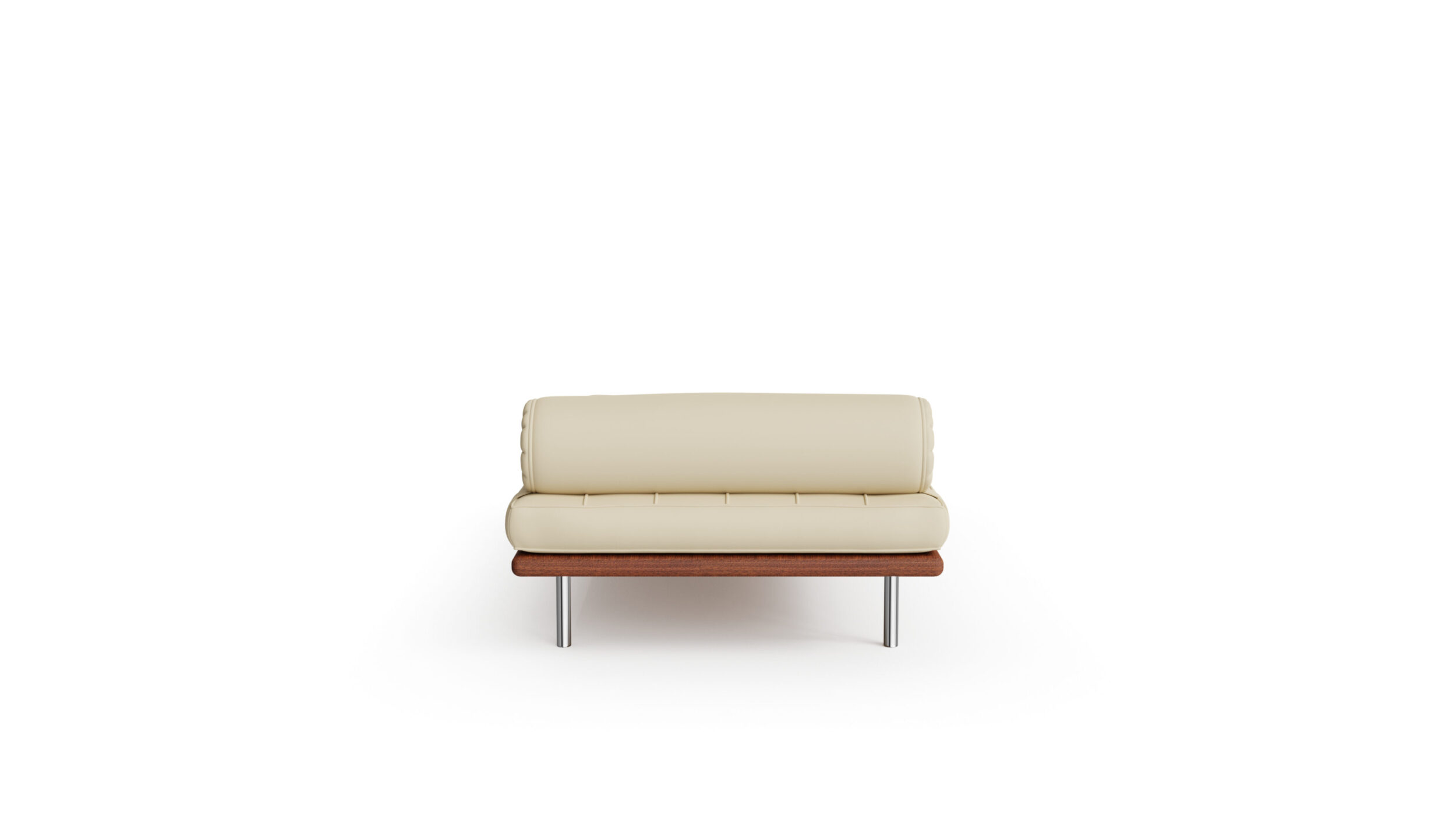 Barcelona Couch 258L Daybed Reproduction by Archetype Forms - Mies van der Rohe - Back View