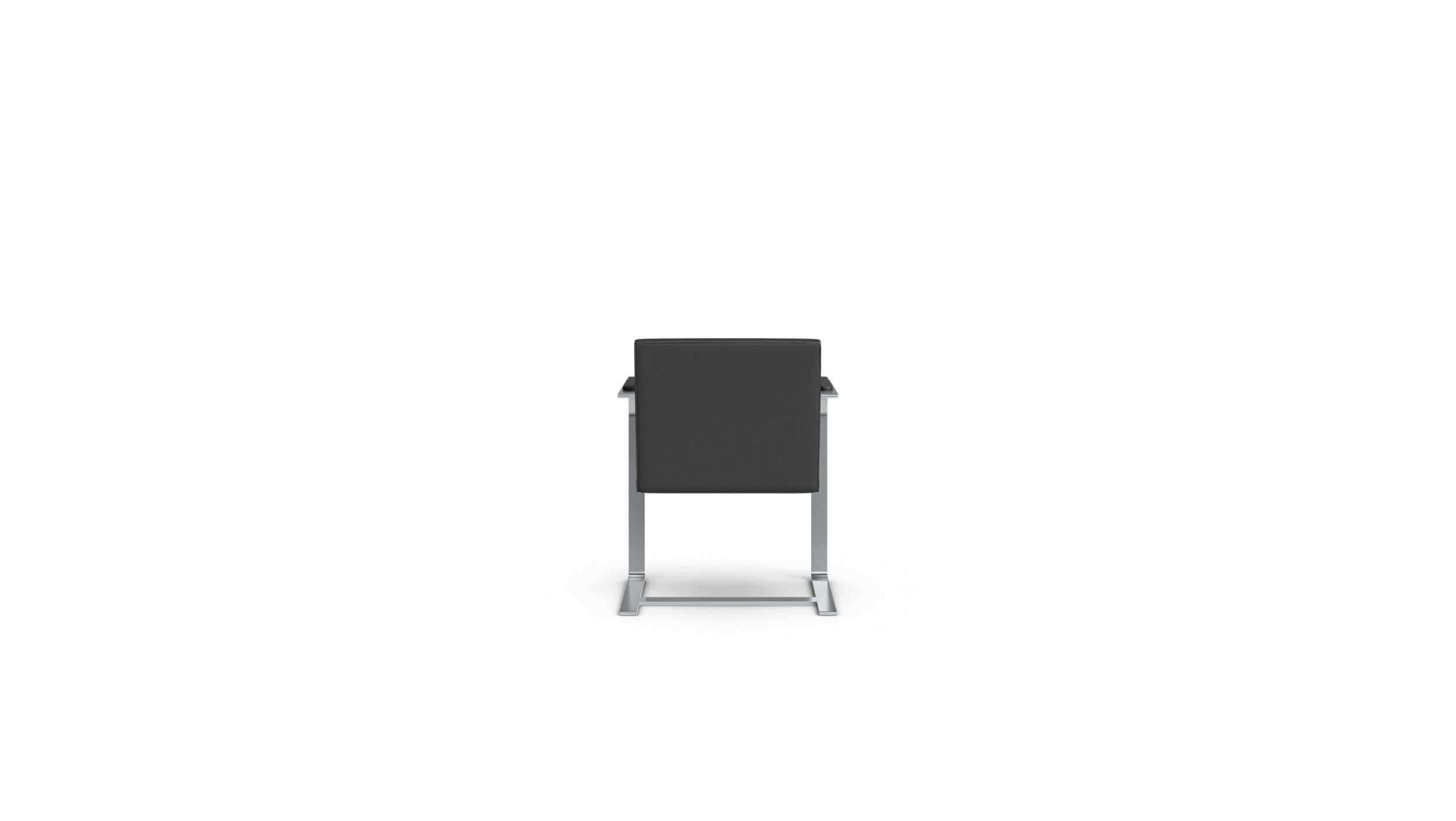 Brno Chair Flat Bar 255 Reproduction by Archetype Forms - Mies van der Rohe - Back View