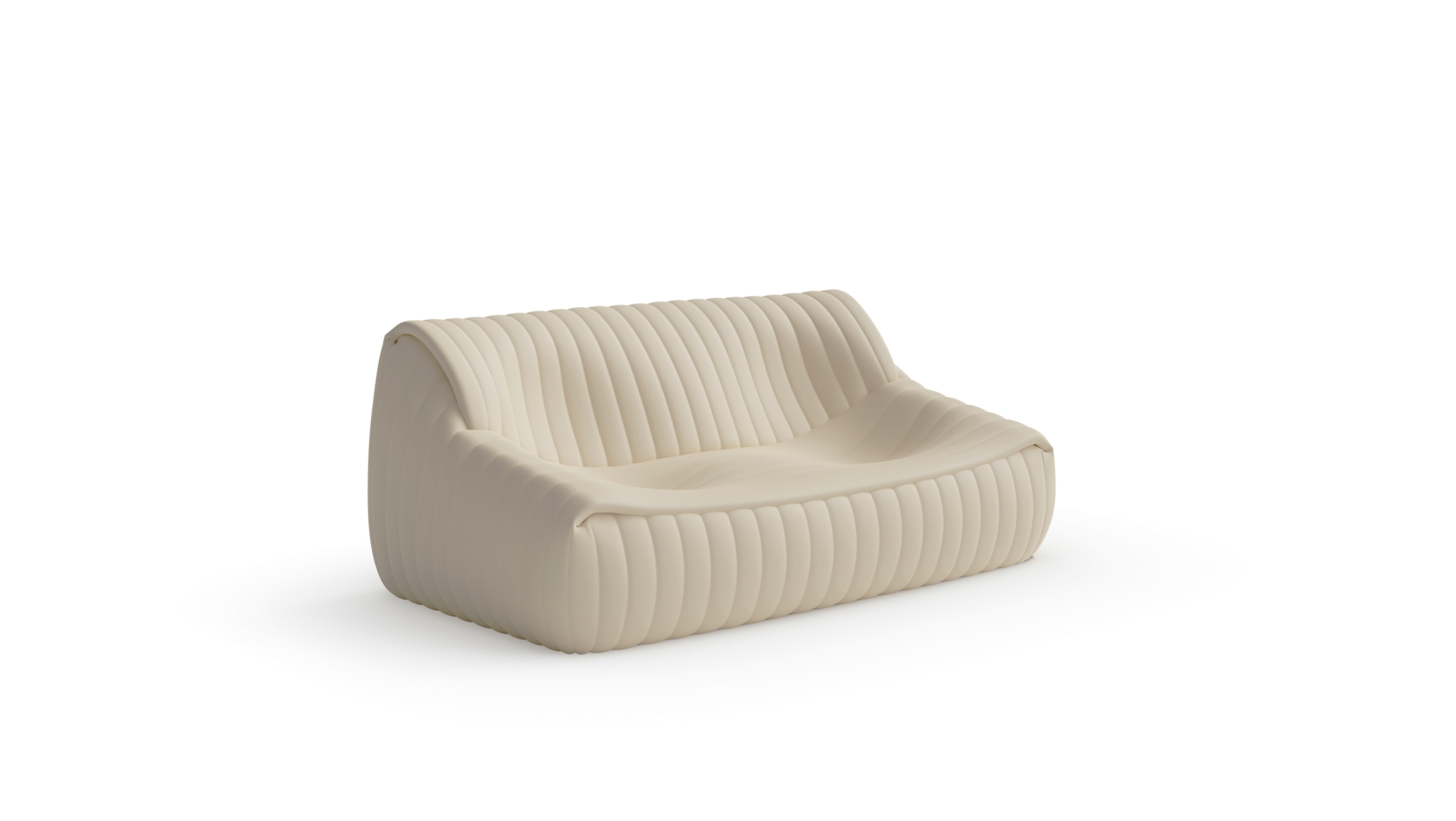 Cinna Sandra Sofa Series - Ligne Roset 2-Seater Loveseat Reproduction by Archetype Forms - Annie Hieronimus - Front Angle-2 View