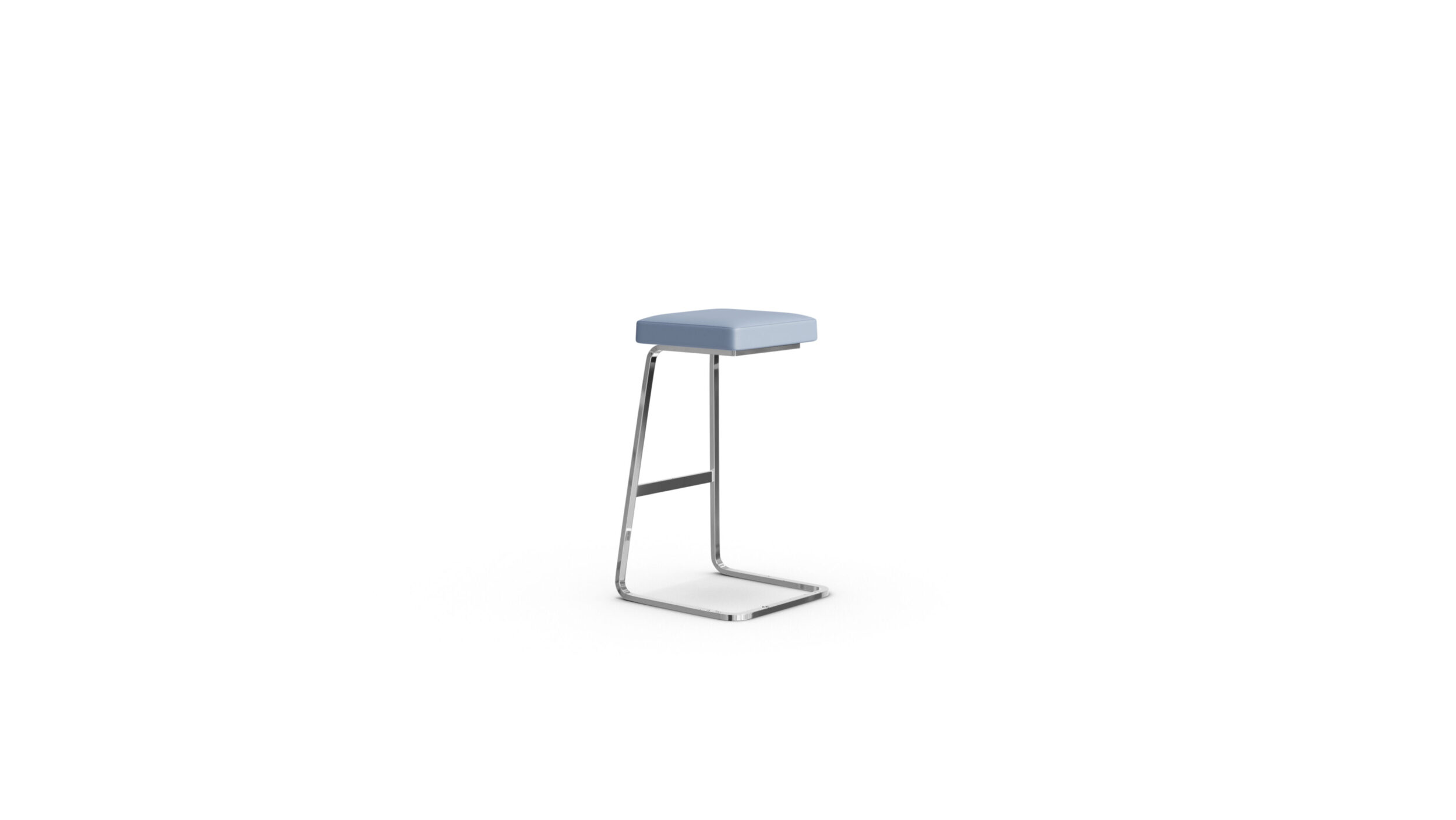 Four Seasons Barstool Reproduction by Archetype Forms - Mies van der Rohe & Phillip Johnson - Back-Angle View