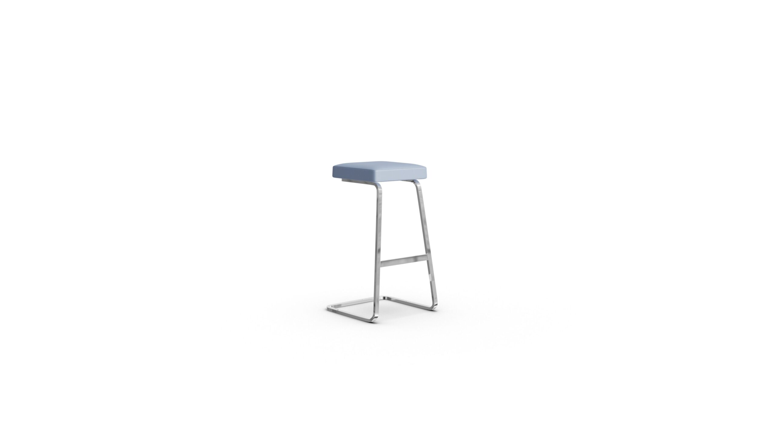 Four Seasons Barstool Reproduction by Archetype Forms - Mies van der Rohe & Phillip Johnson - Front Angle-2 View