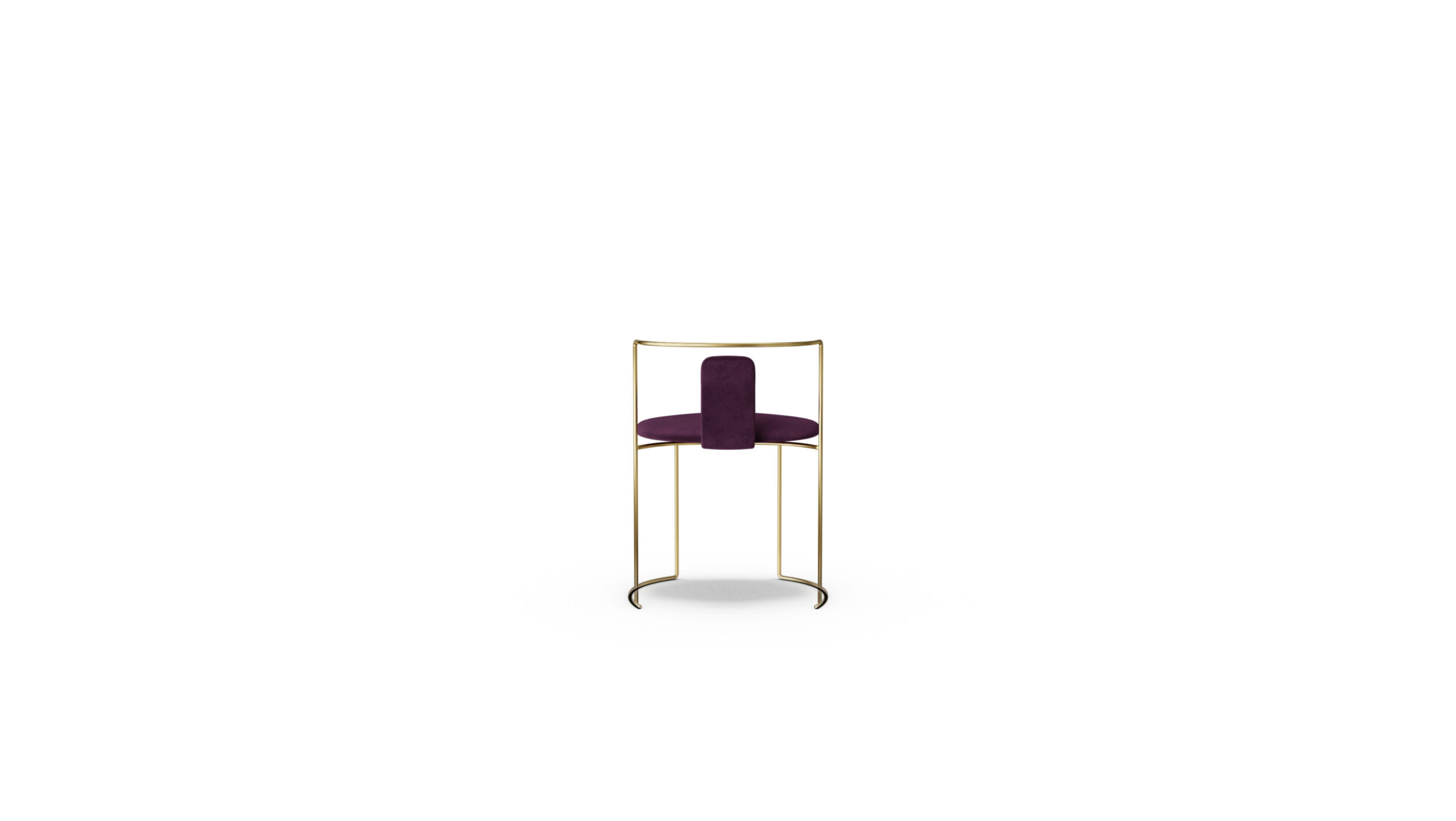 Gaja Dining Chair Padded W58 02 Reproduction by Archetype Forms - Kazuhide Takahama - Back View