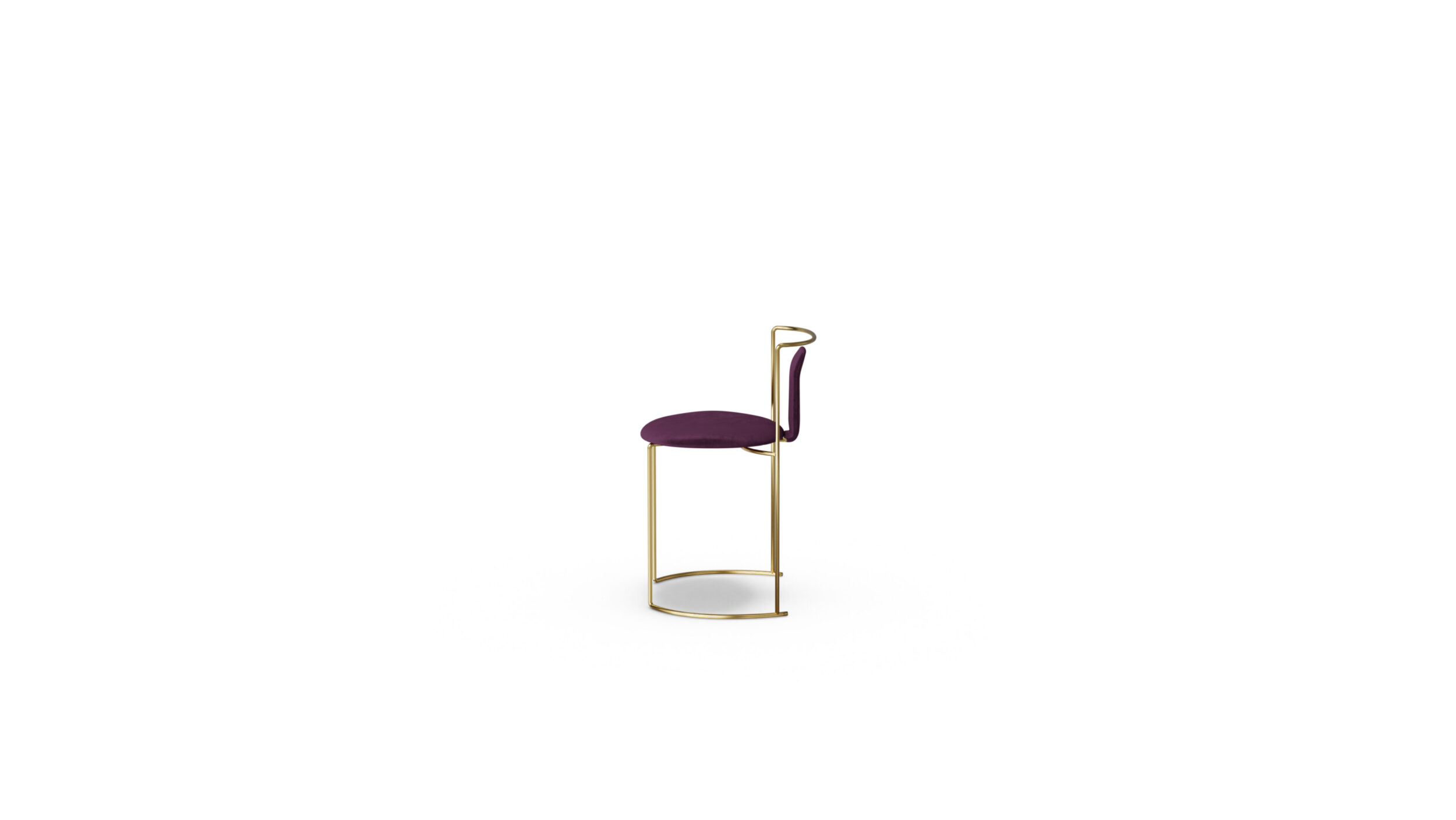 Gaja Dining Chair Padded W58 02 Reproduction by Archetype Forms - Kazuhide Takahama - Side-View