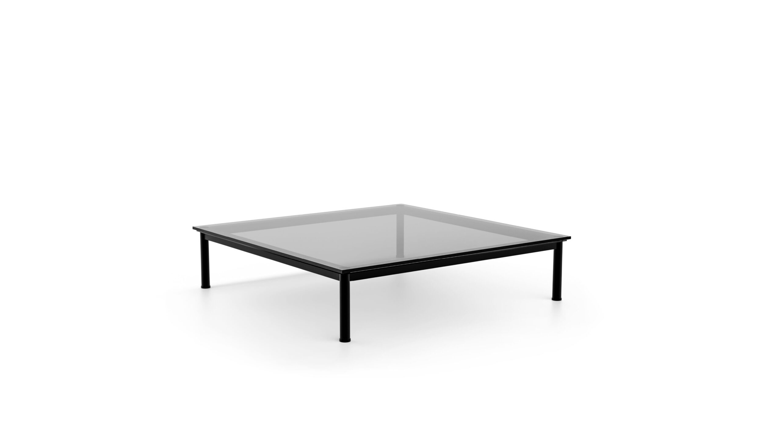 10 -P Table En Tube Basse Coffee 140x140x33 1929 Reproduction by Archetype Forms - Le Corbusier - Back-Angle View