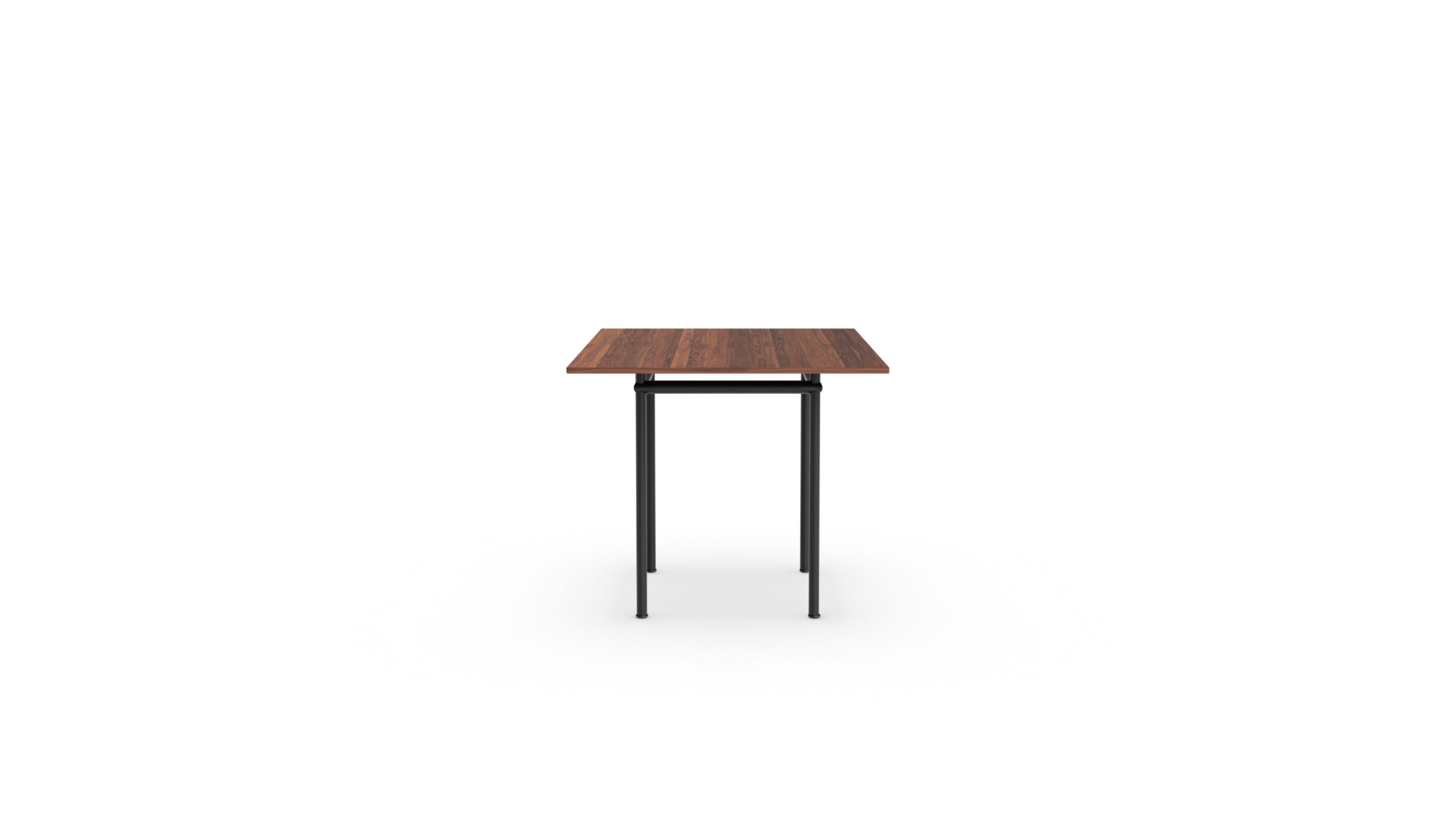 LC12 Table La Roche Dining Table Wood Top Medium 120x80 1925 Reproduction by Archetype Forms - Le Corbusier - Side-View