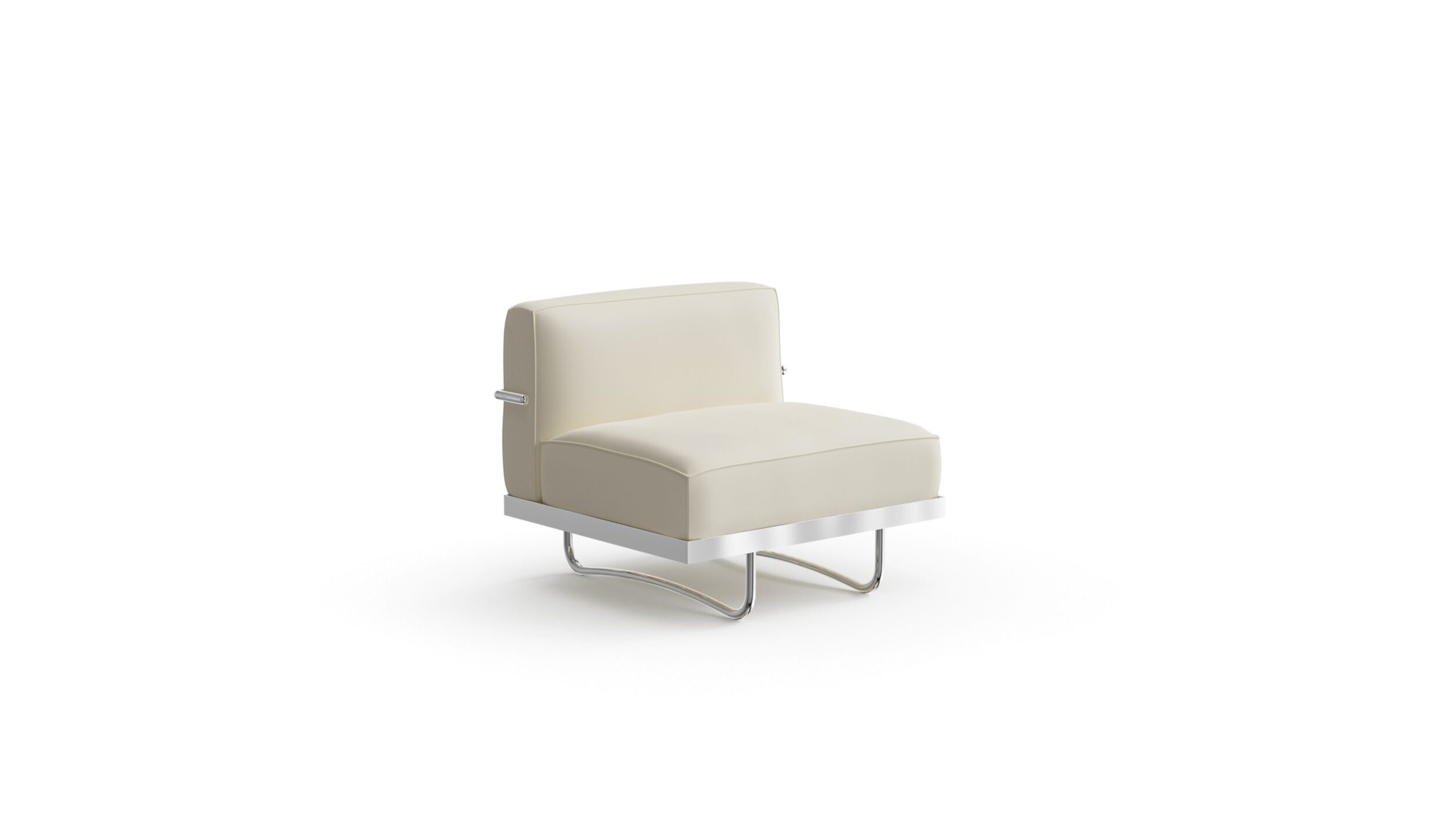 LC5 Office Series One-Seat Armchair 1934 Reproduction by Archetype Forms - Le Corbusier - Front Angle-2 View