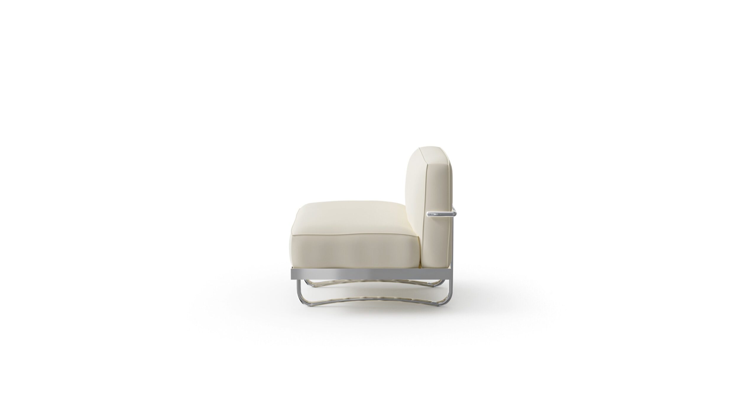 LC5 Office Series One-Seat Armchair 1934 Reproduction by Archetype Forms - Le Corbusier - Side-View