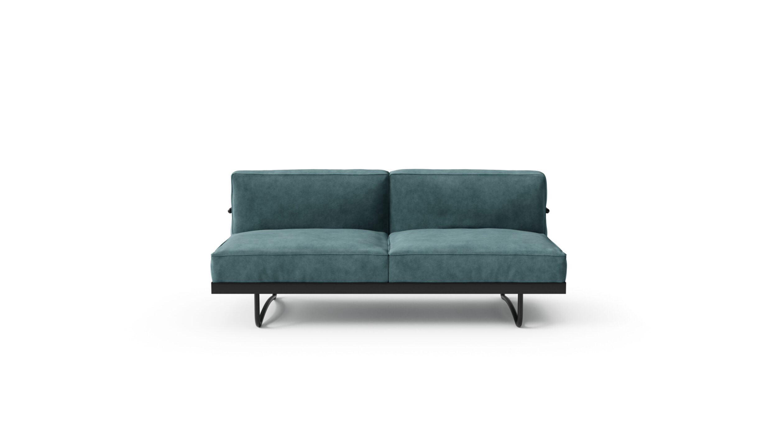 LC5 Office Series Two-Seat Loveseat Sofa 1934 Reproduction by Archetype Forms - Le Corbusier - Front View