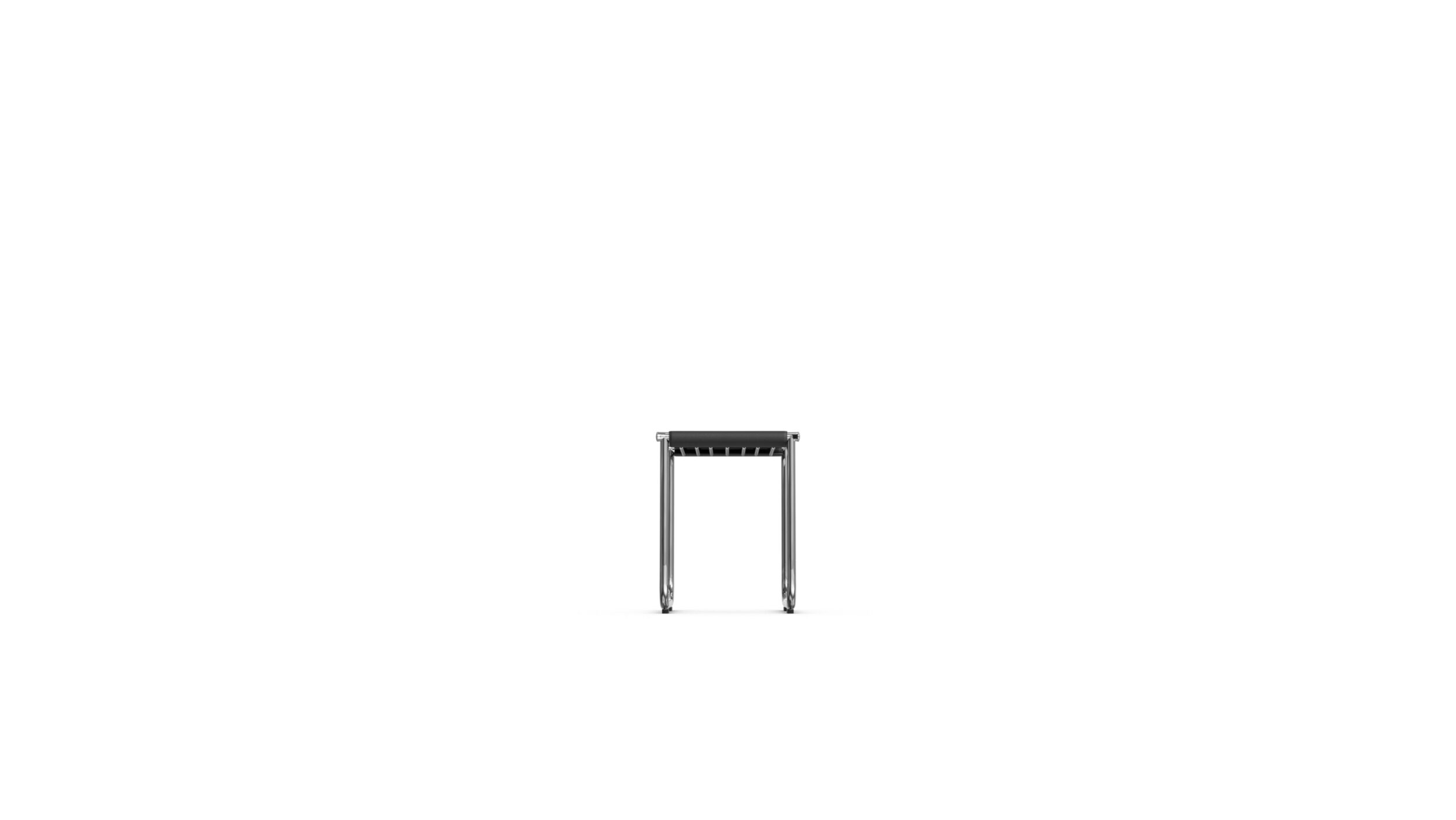 9 Tabouret Sling Stool Ottoman Side Table Reproduction by Archetype Forms - Le Corbusier - Side-View