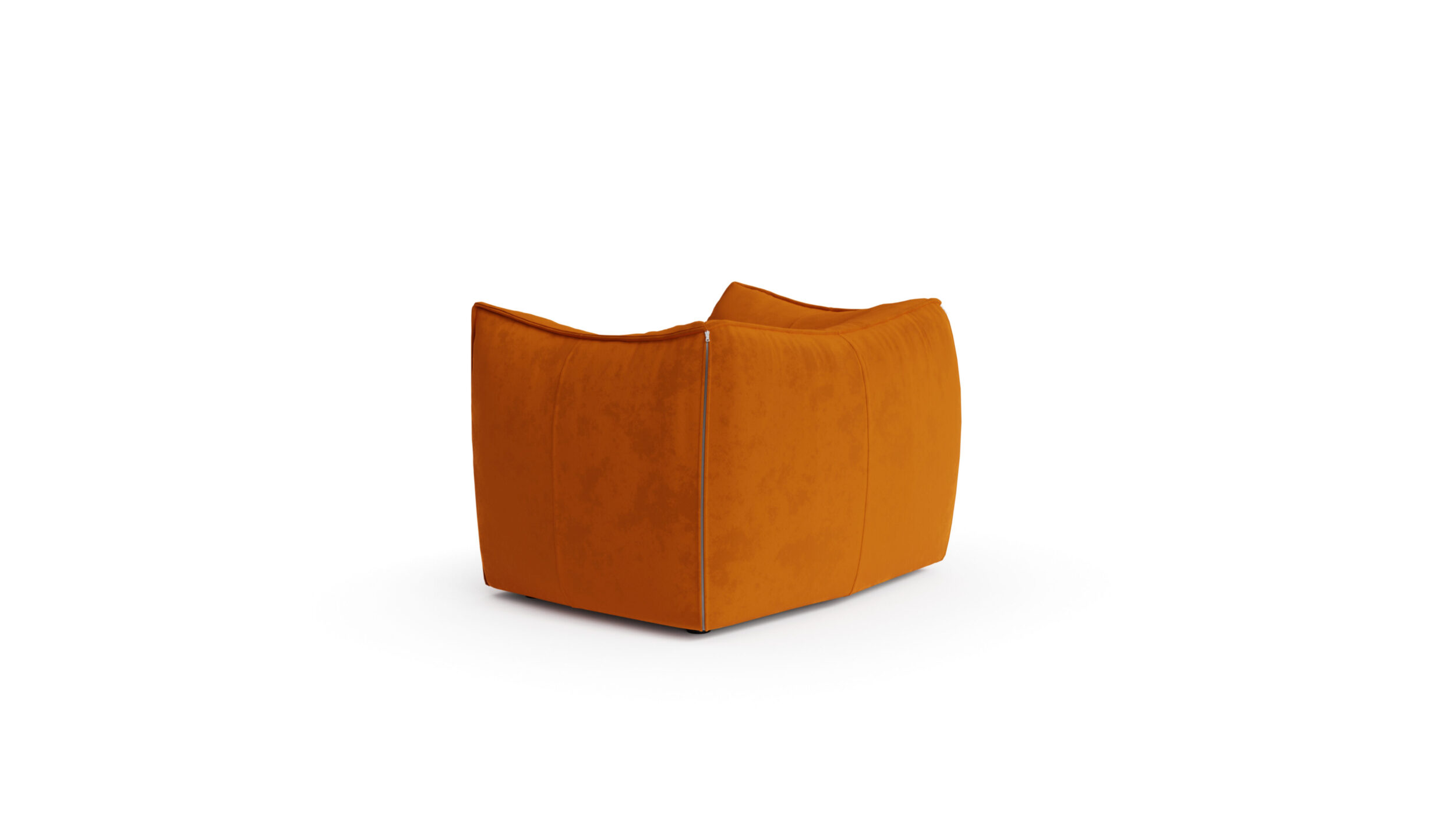 Le Bambole Armchair Single-Seat LBA1 1972 Reproduction by Archetype Forms - Mario Bellini - Back-Angle View