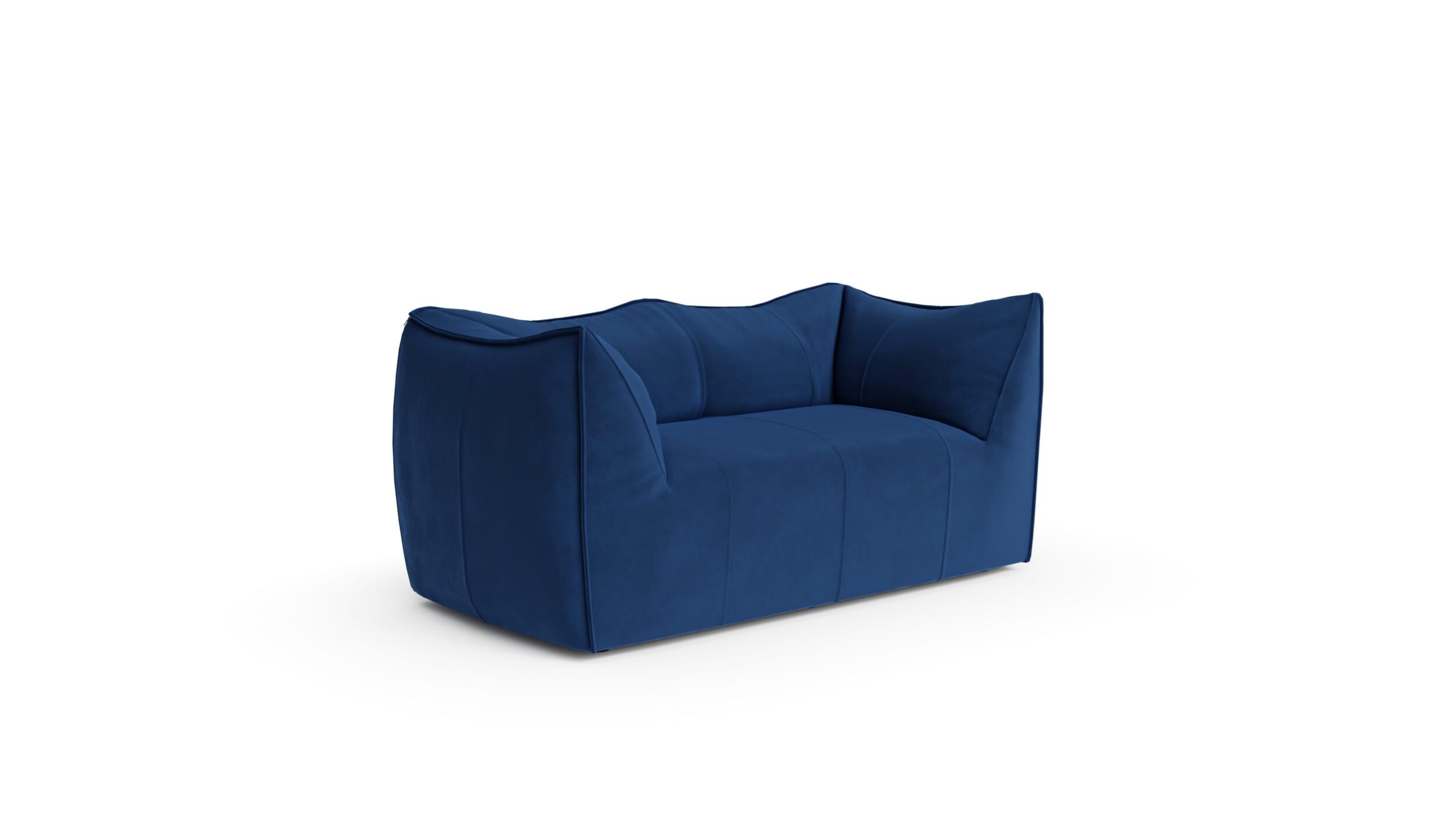 Le Bambole 2-Seat Loveseat Sofa LBA2 1972 Reproduction by Archetype Forms - Mario Bellini - Front Angle-2 View