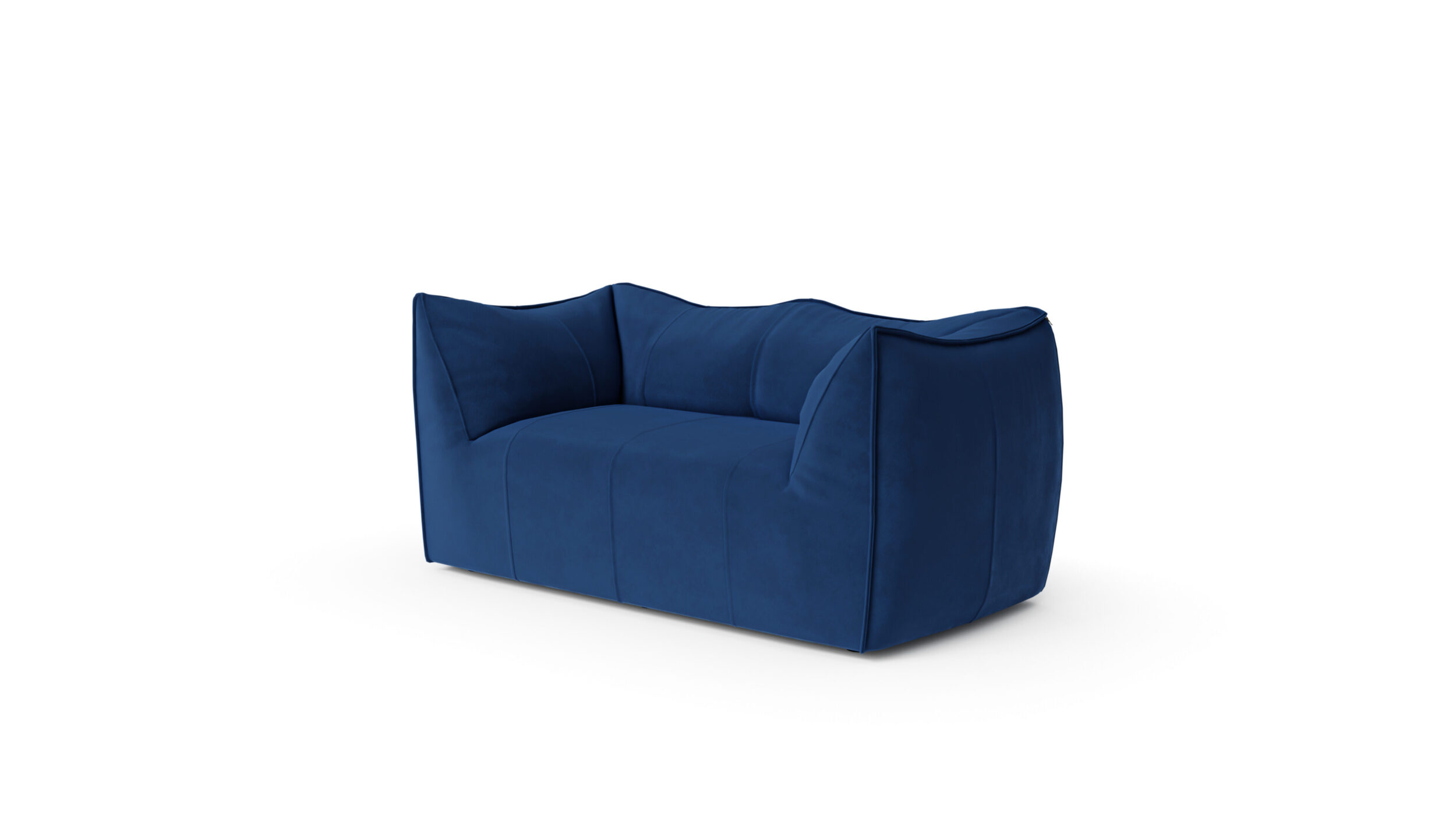 Le Bambole 2-Seat Loveseat Sofa LBA2 1972 Reproduction by Archetype Forms - Mario Bellini - Front-Angle View