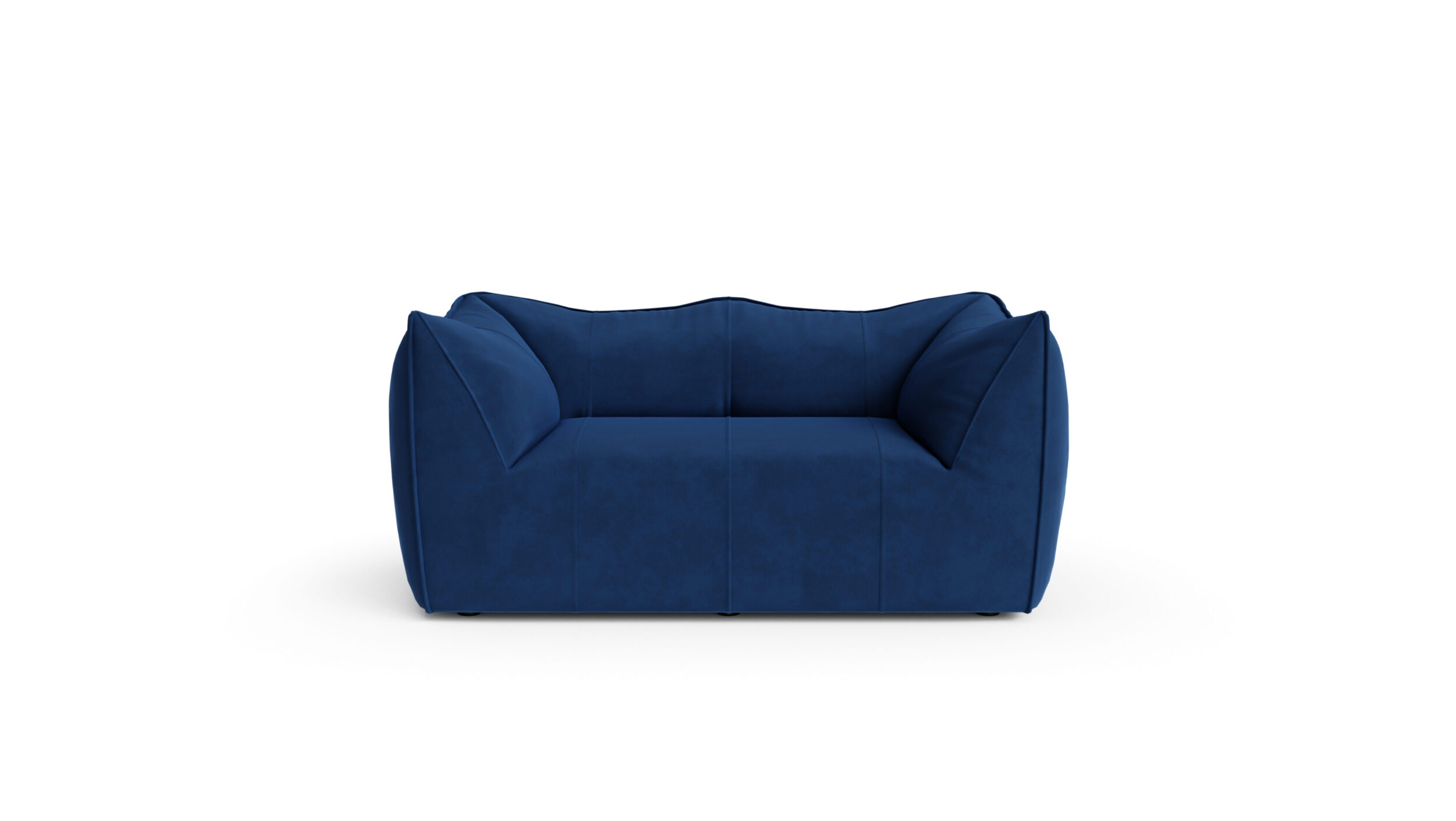 Le Bambole 2-Seat Loveseat Sofa LBA2 1972 Reproduction by Archetype Forms - Mario Bellini - Front View