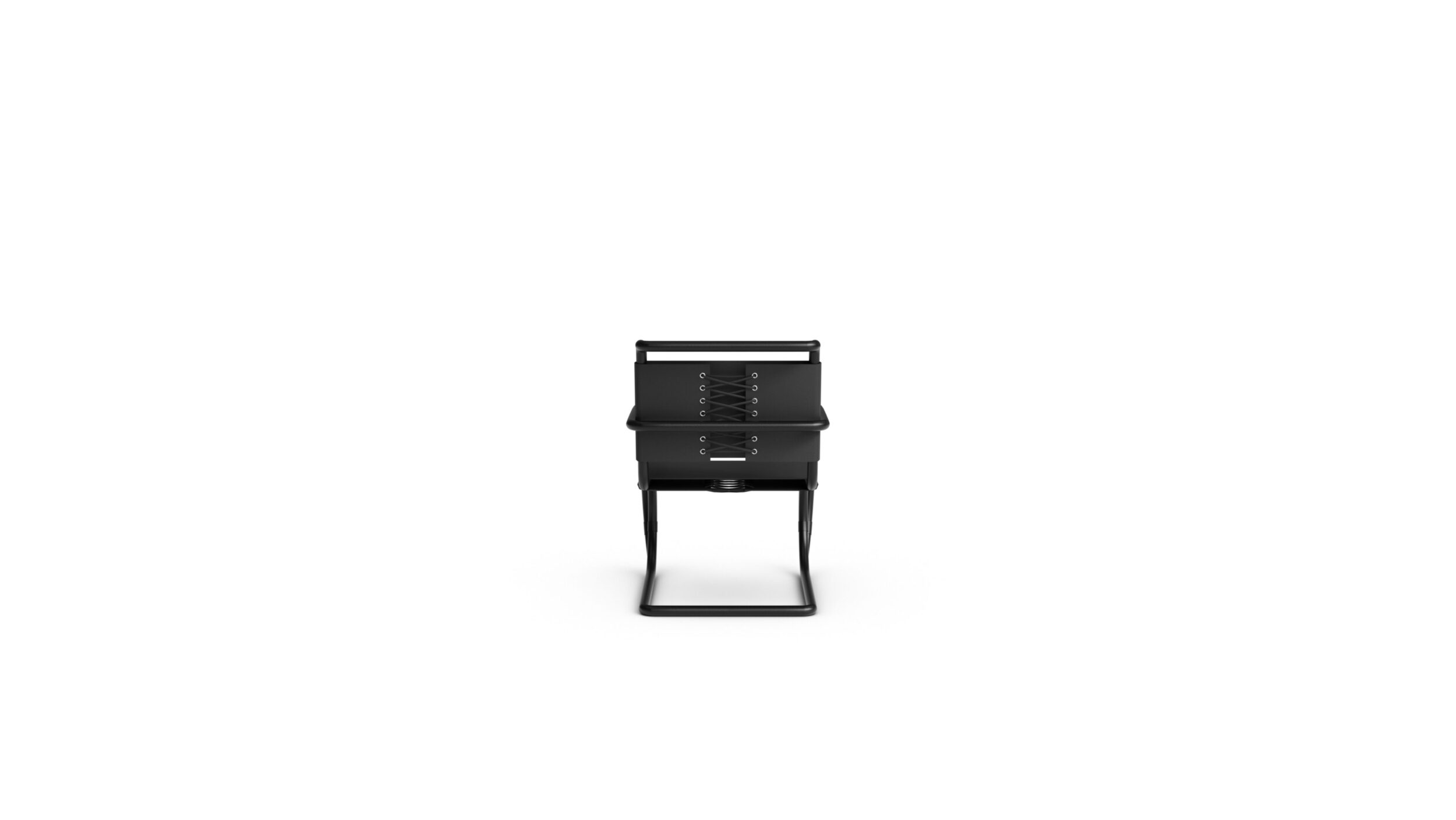 MR Armchair Leather Sling, MR20 Reproduction by Archetype Forms - Mies van der Rohe - Back View