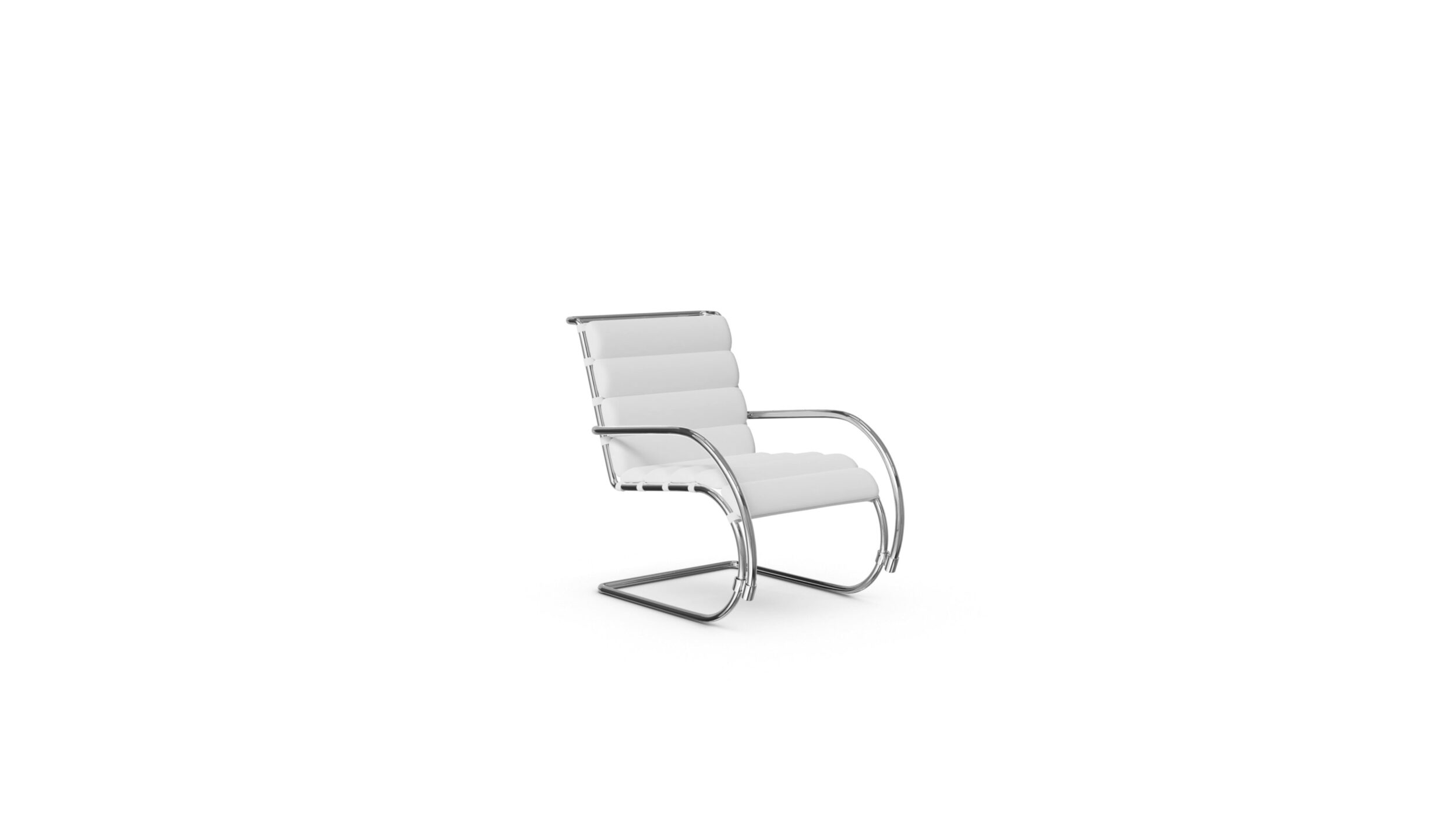 MR Lounge Chair With Arms 248LC Reproduction by Archetype Forms - Mies van der Rohe - Front Angle-2 View