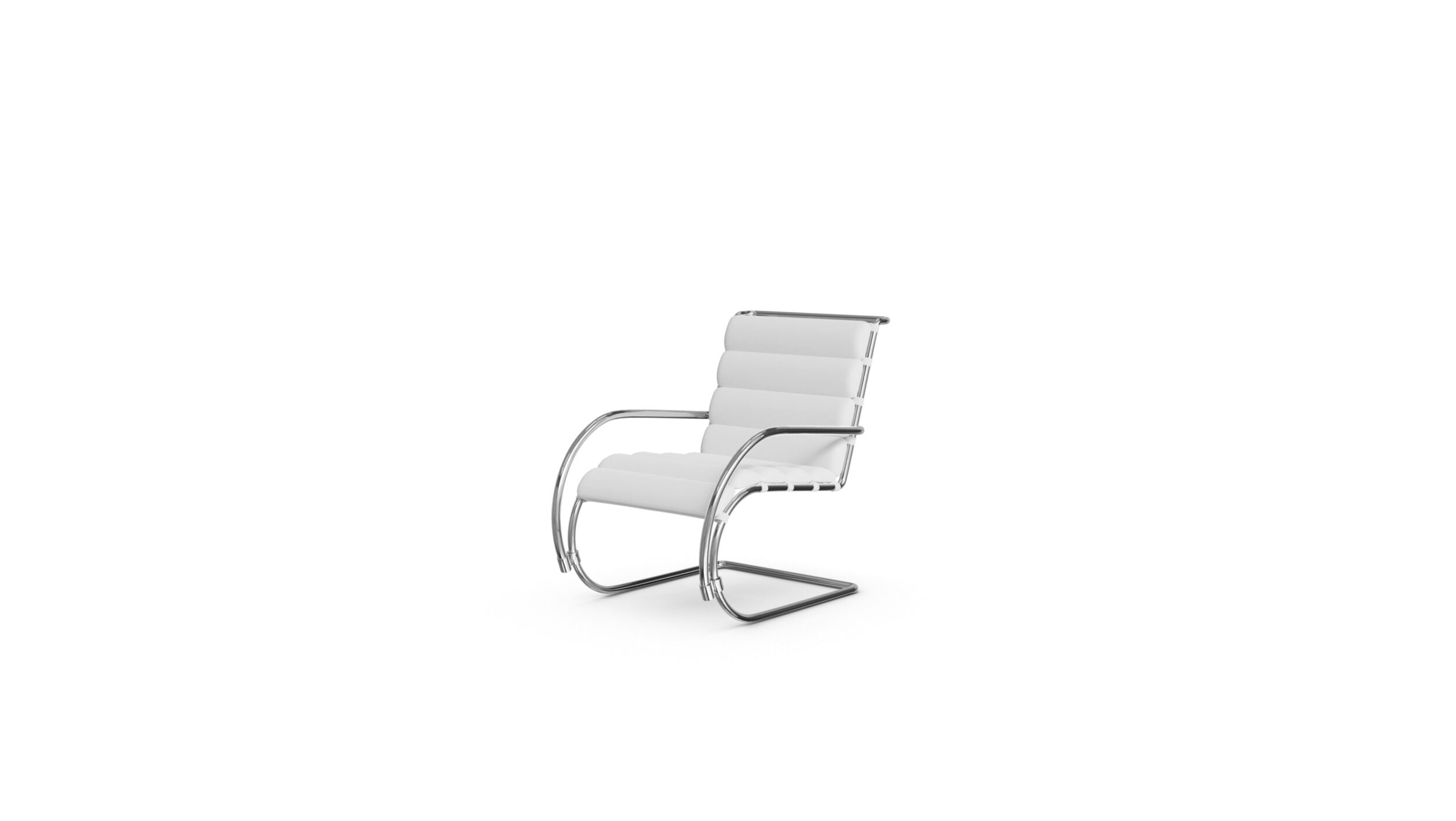 MR Lounge Chair With Arms 248LC Reproduction by Archetype Forms - Mies van der Rohe - Front-Angle View