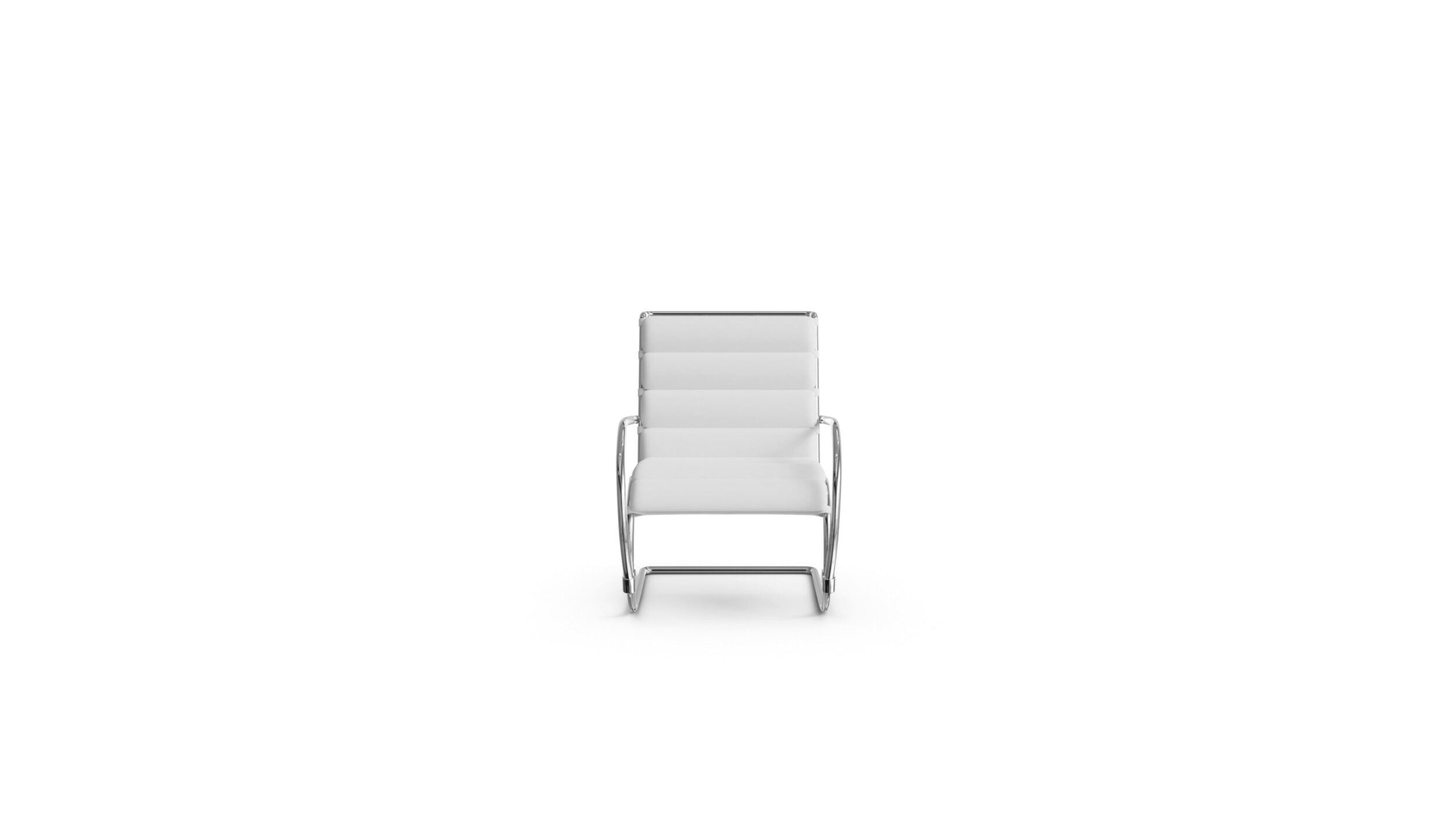 MR Lounge Chair With Arms 248LC Reproduction by Archetype Forms - Mies van der Rohe - Front View