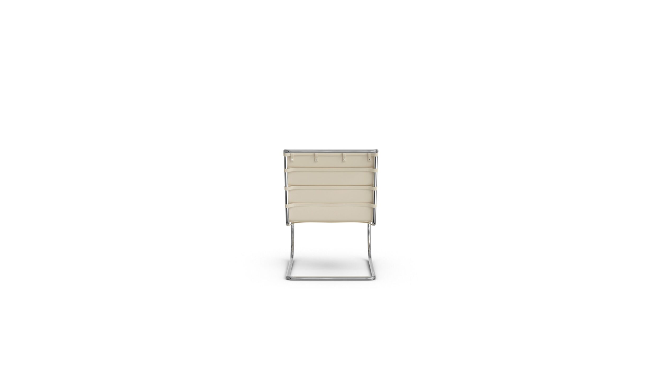 MR Lounge Chair Armless 247LC Reproduction by Archetype Forms - Mies van der Rohe - Back View