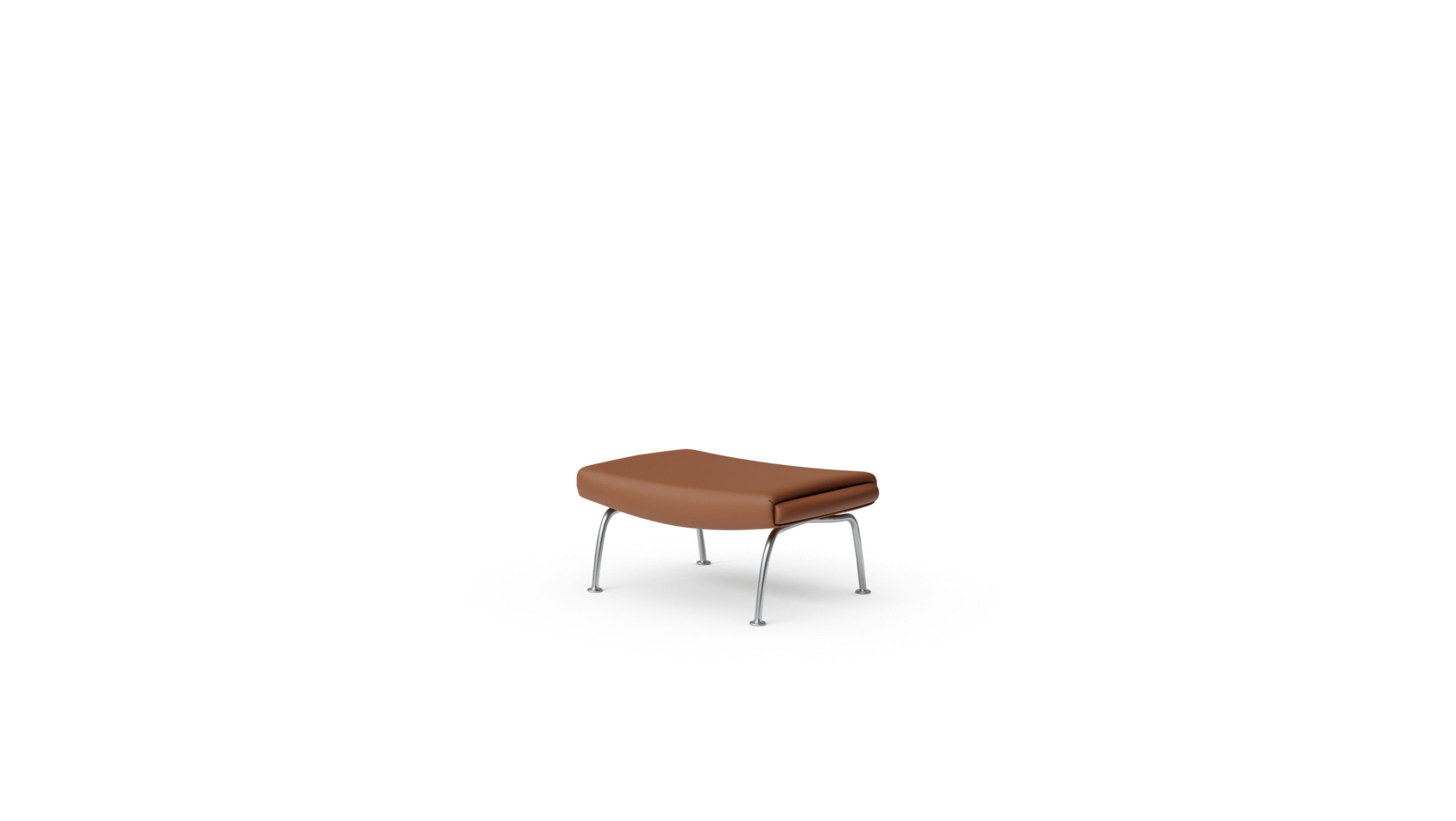 1002 Ox Ottoman & Queen Ottoman Reproduction by Archetype Forms - Hans Wegner - Front-Angle View