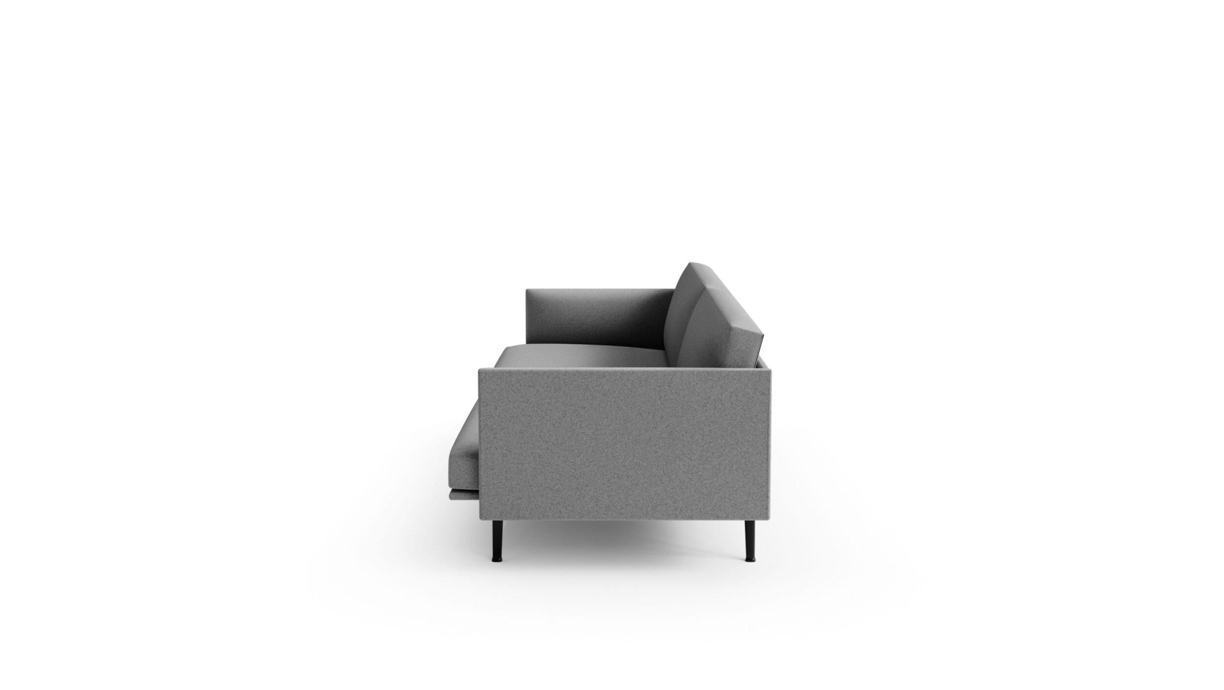 Side view of the Outline Sofa 3-Seater by Muuto, designed by Anderssen, available online in Canada. Made by Archetype Forms.