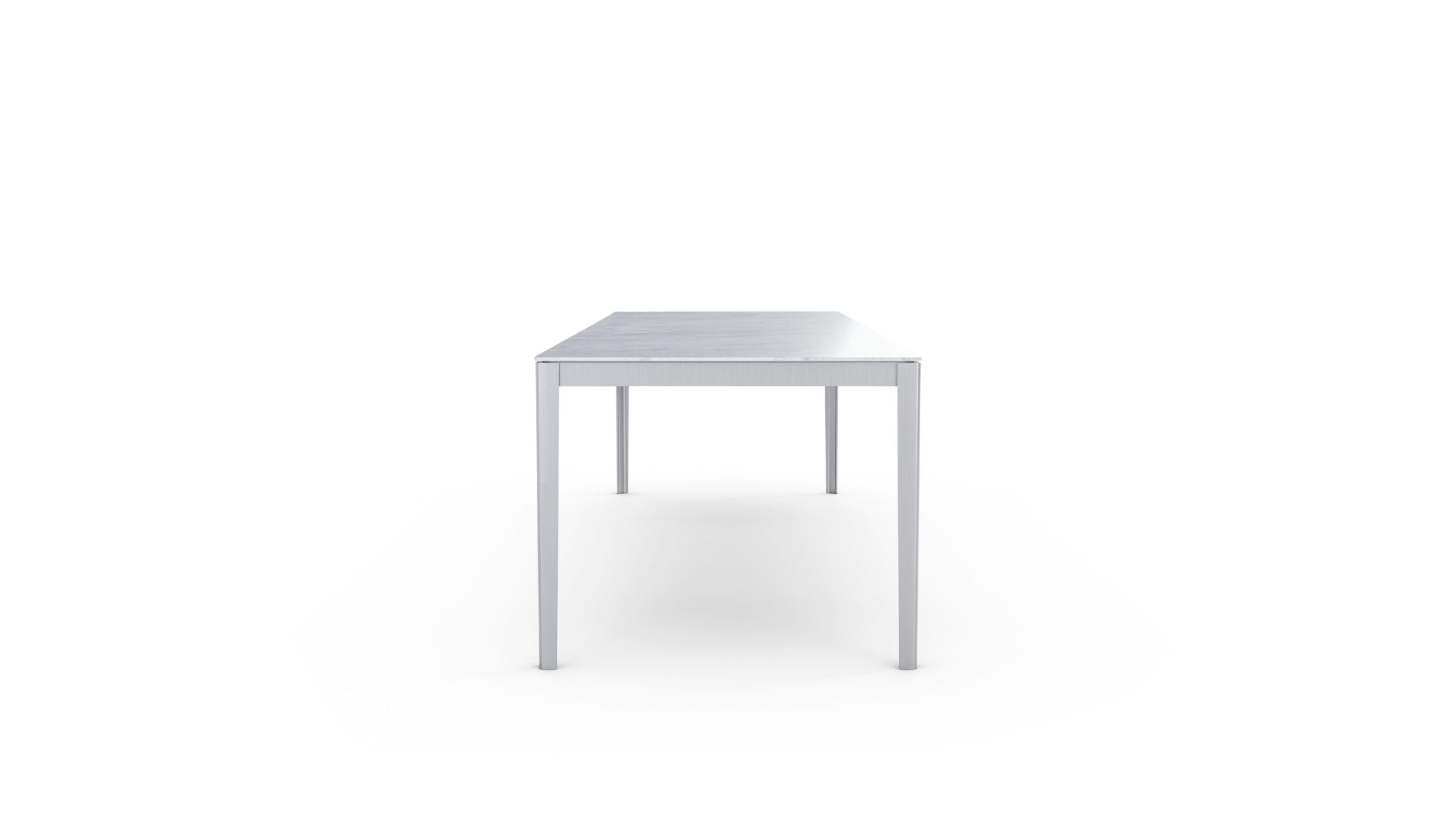 Side view of the Cotone Dining Table Rectangular 280x90x74cm designed by Ronan and Erwan Bouroullec, available online in Canada. Made by Archetype Forms.