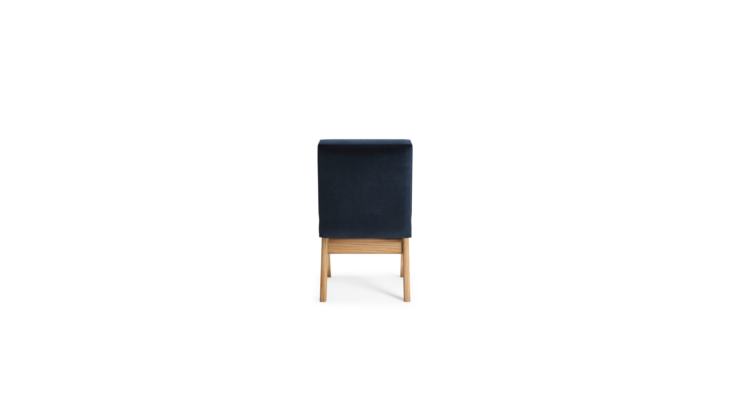 Back view of the Committee Chair Side Chair 062 01-11-61 by Pierre Jeanneret, available online in Canada. Made by Archetype Forms.